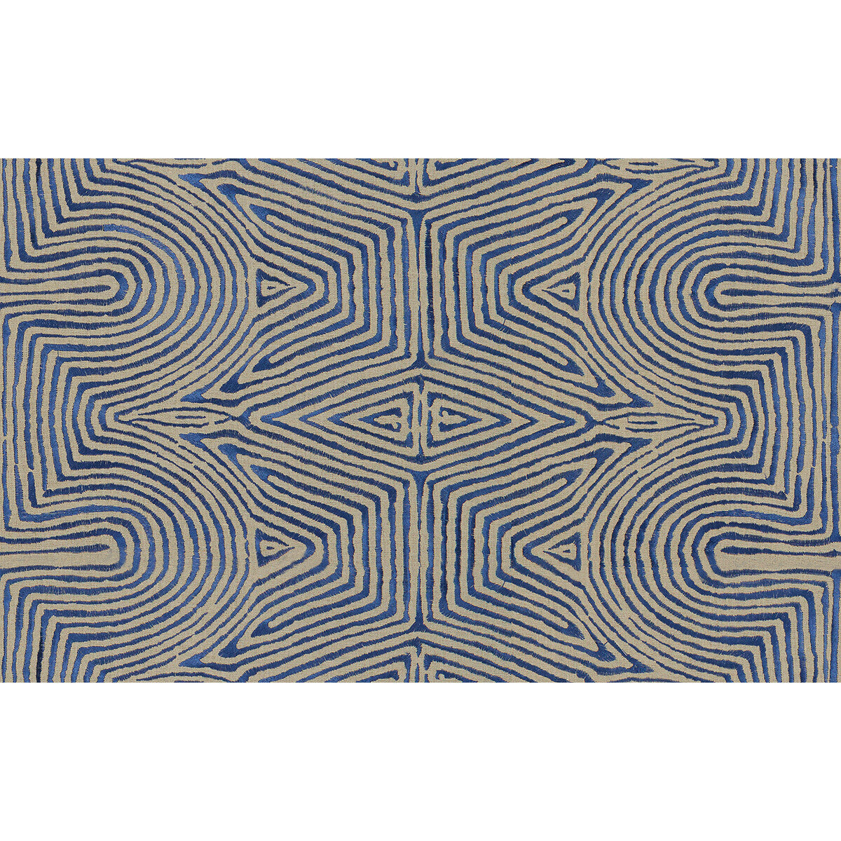 Julia Emb-Flax/Blue