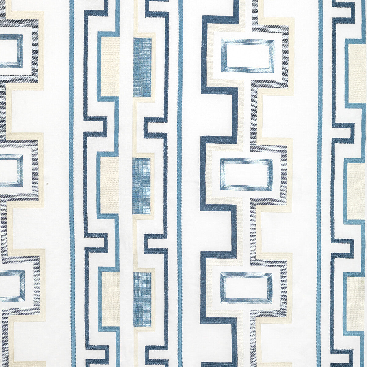 Tritone Embroidery-Navy