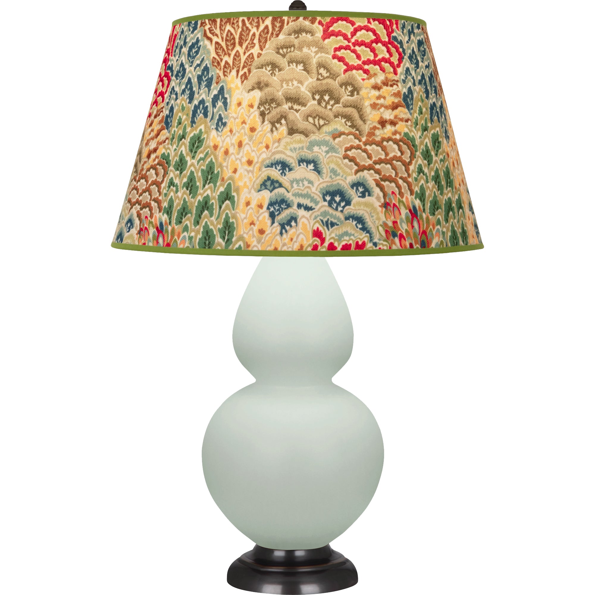 MCL57F | Matte Celadon Double Gourd Table Lamp