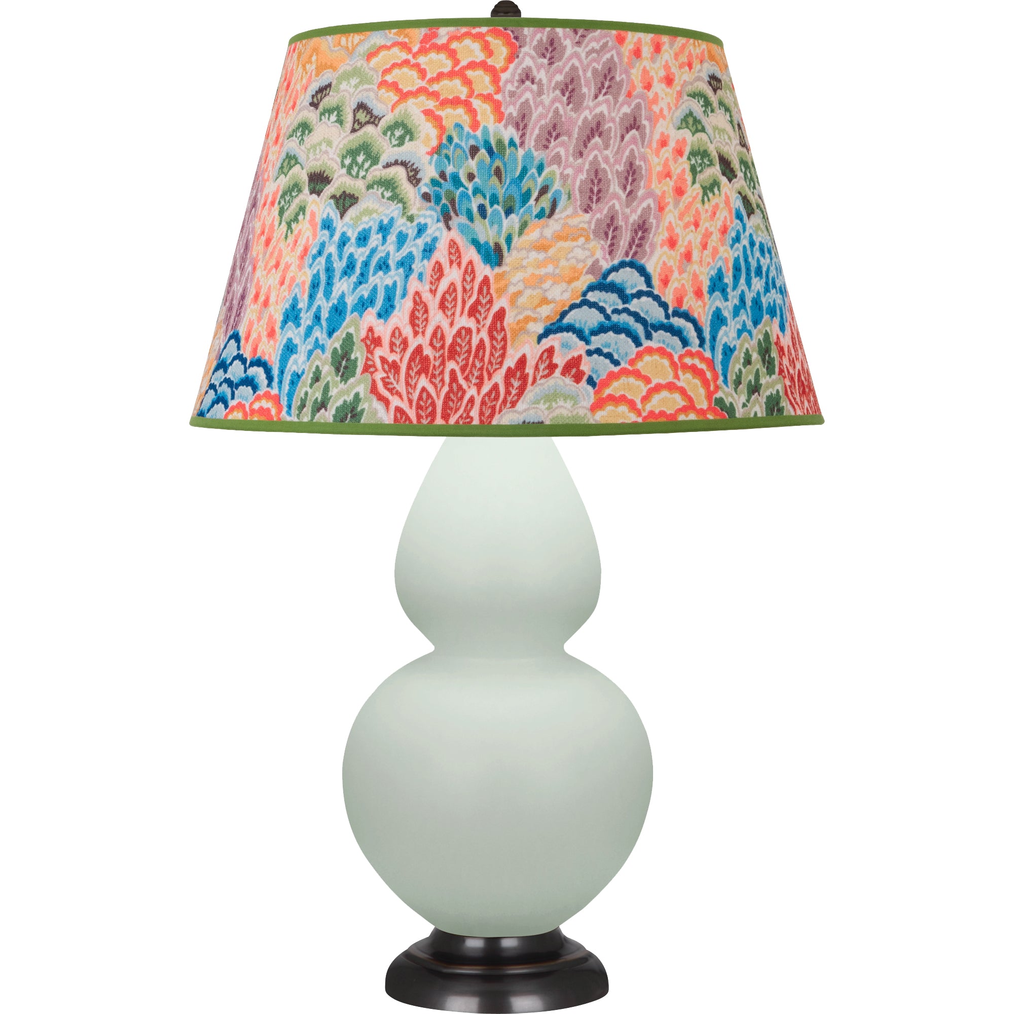 MCL57S | Matte Celadon Double Gourd Table Lamp