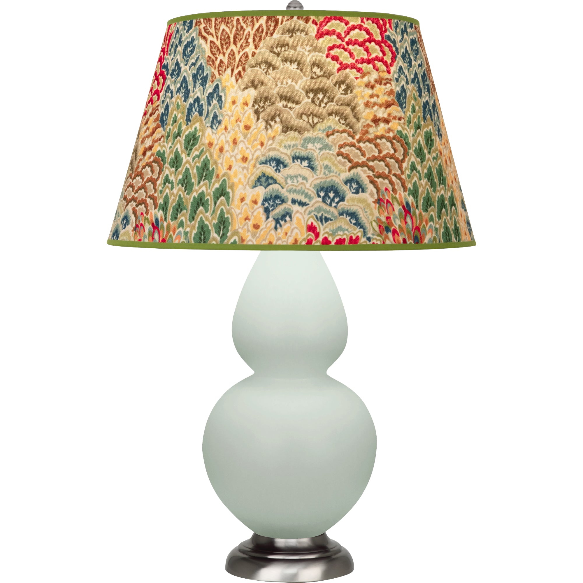 MCL59F | Matte Celadon Double Gourd Table Lamp