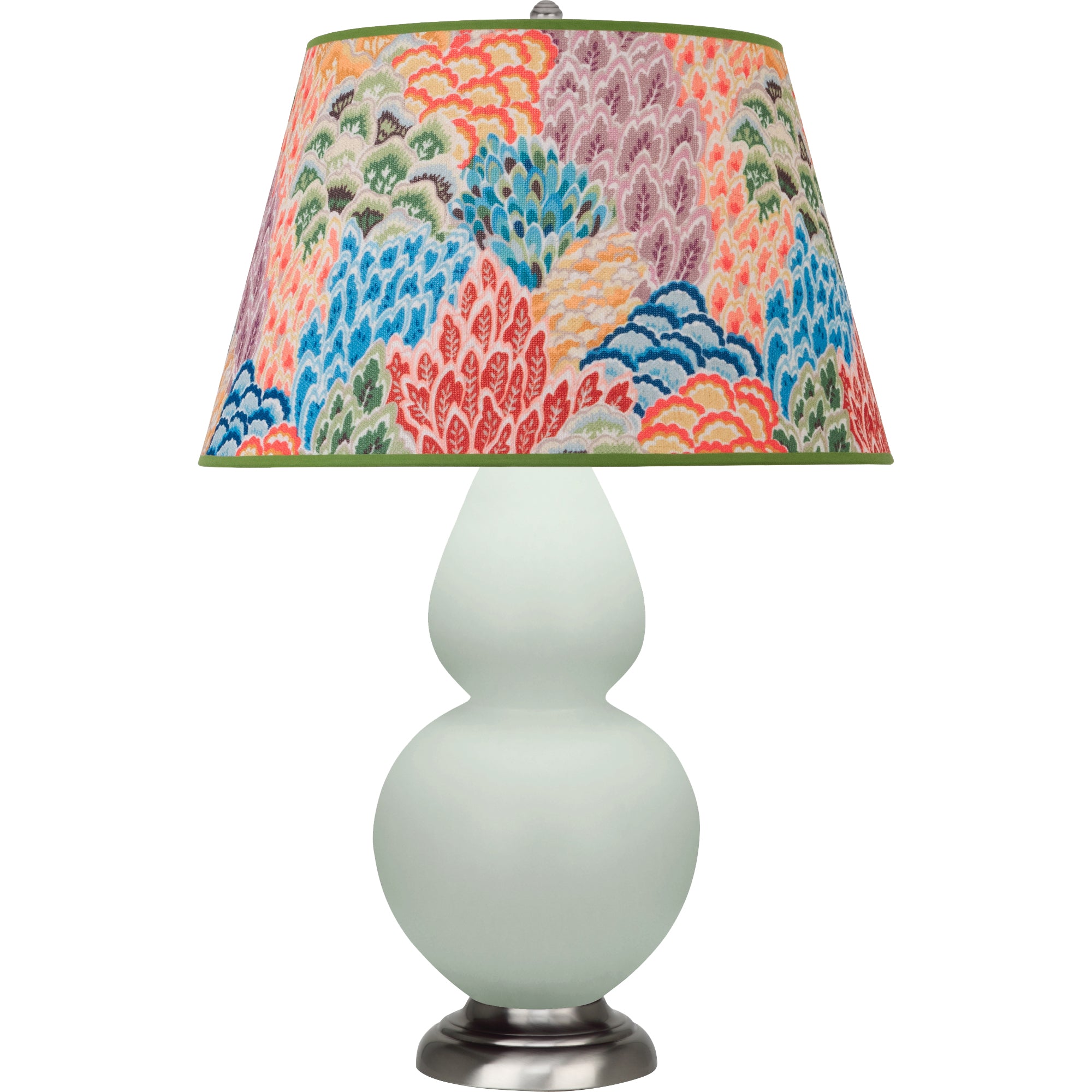 MCL59S | Matte Celadon Double Gourd Table Lamp