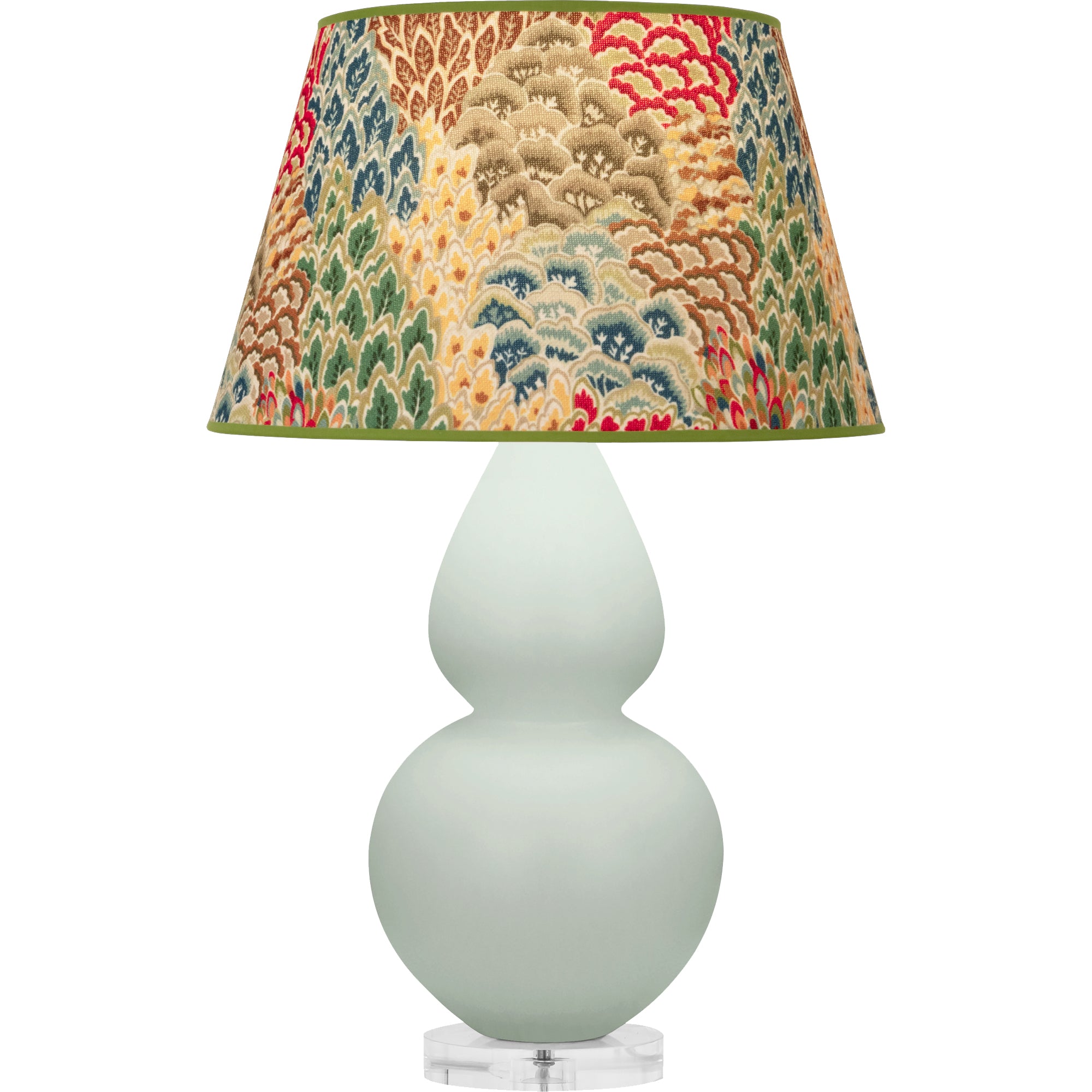 MCL62F | Matte Celadon Double Gourd Table Lamp