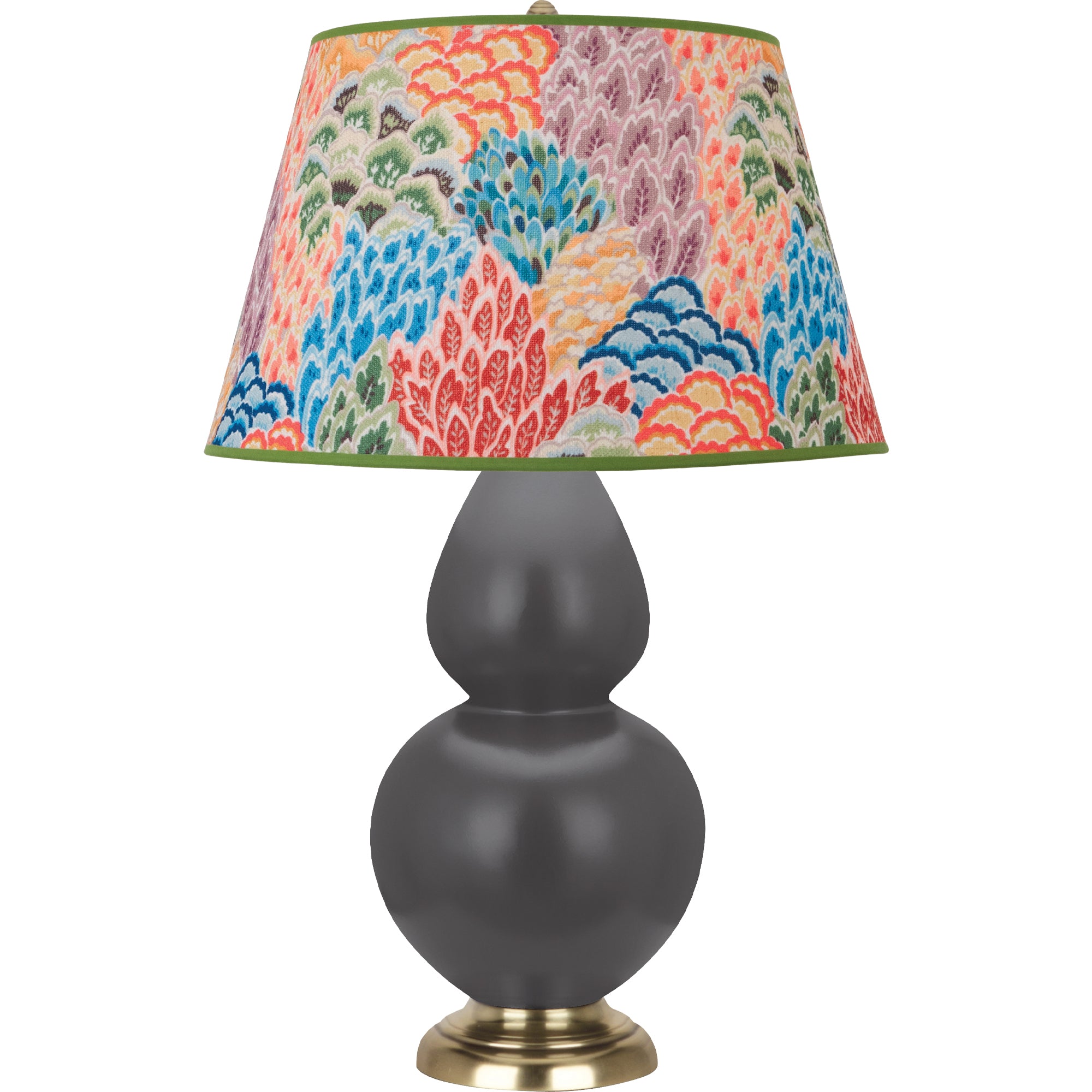 MCR55S | Matte Ash Double Gourd Table Lamp