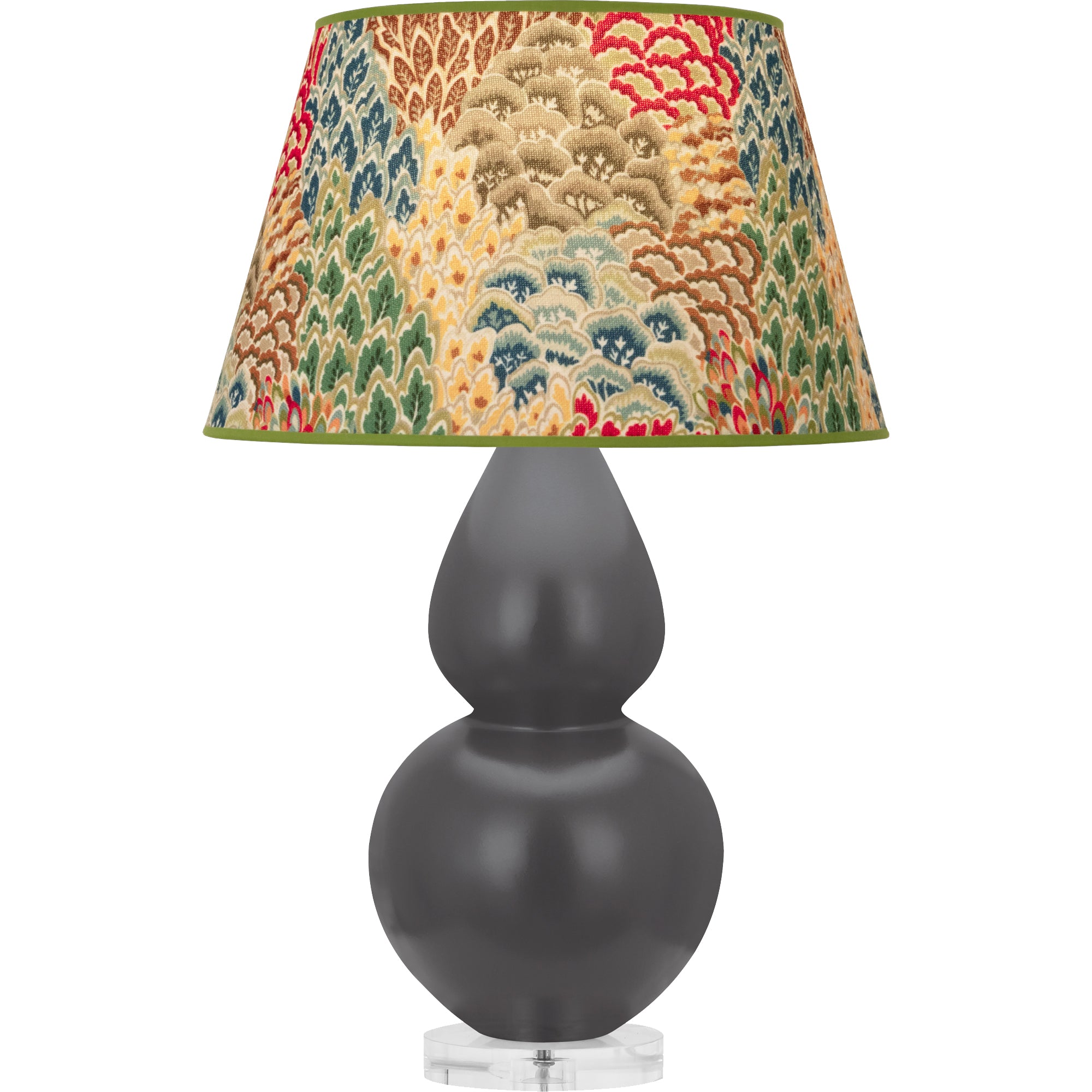 MCR62F | Matte Ash Double Gourd Table Lamp