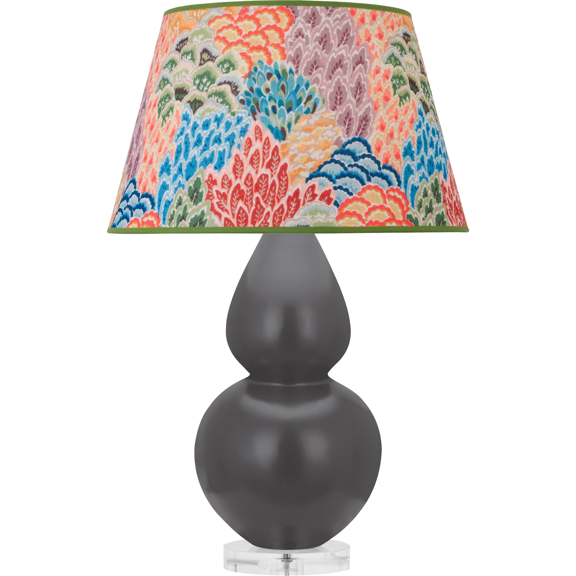 MCR62S | Matte Ash Double Gourd Table Lamp