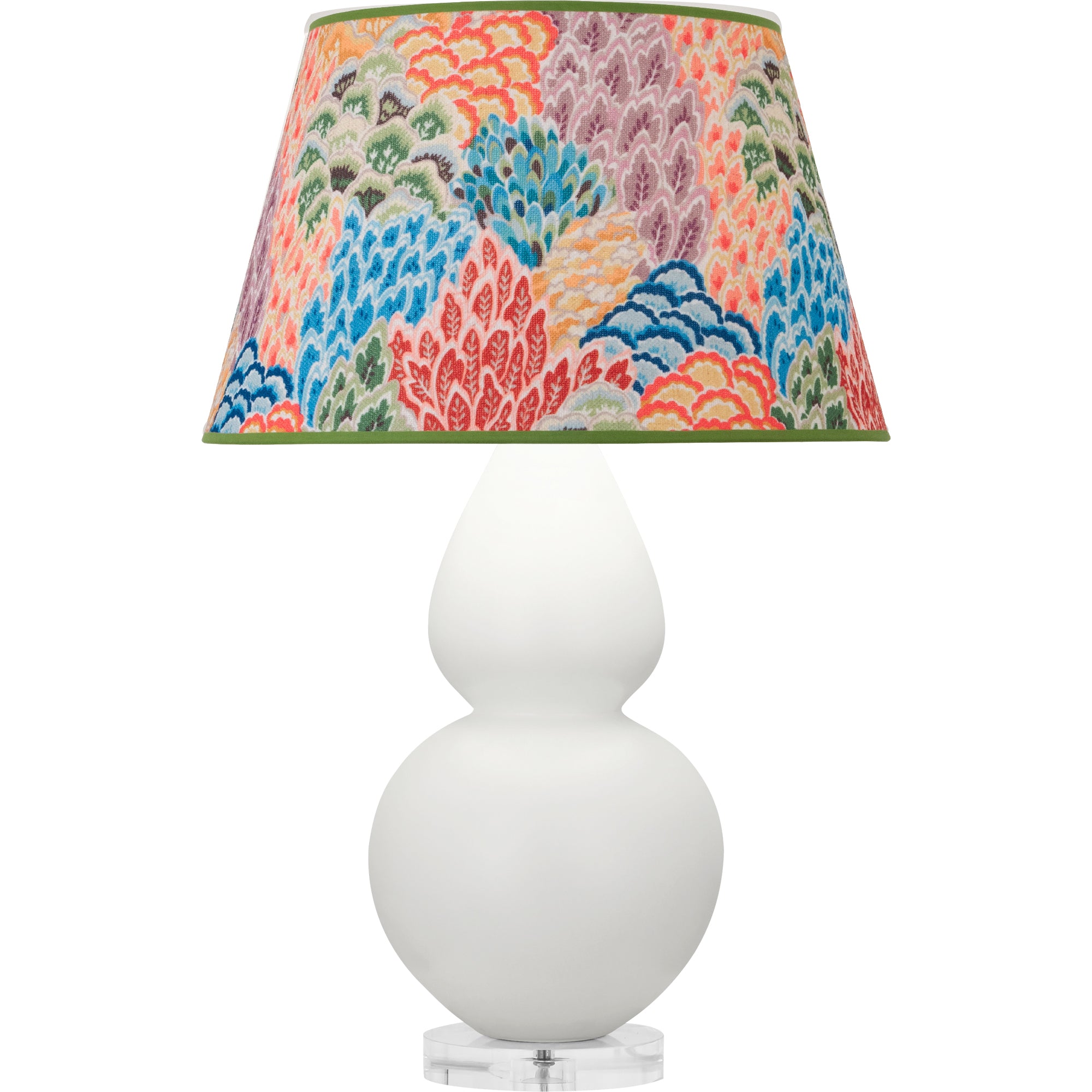 MLY62S | Matte Lily Double Gourd Table Lamp