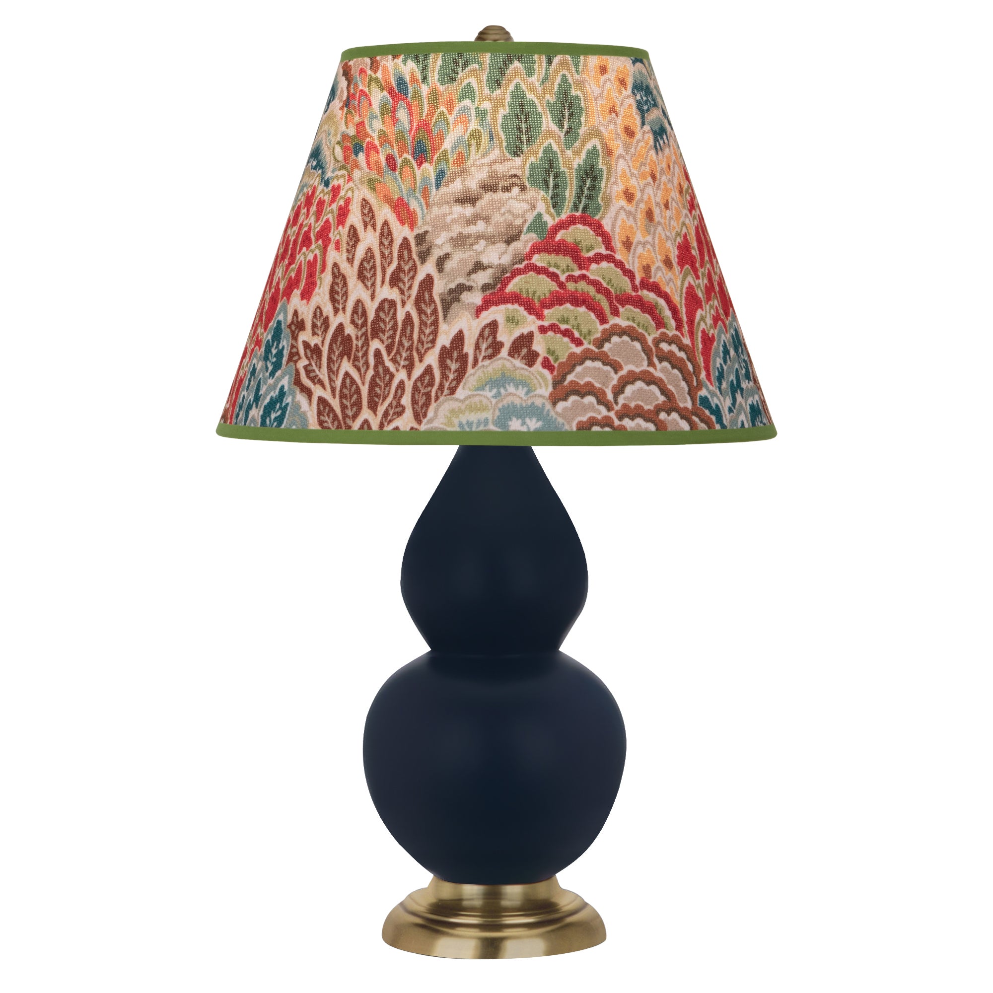 MMB50F | Matte Midnight Blue Small Double Gourd Accent Lamp
