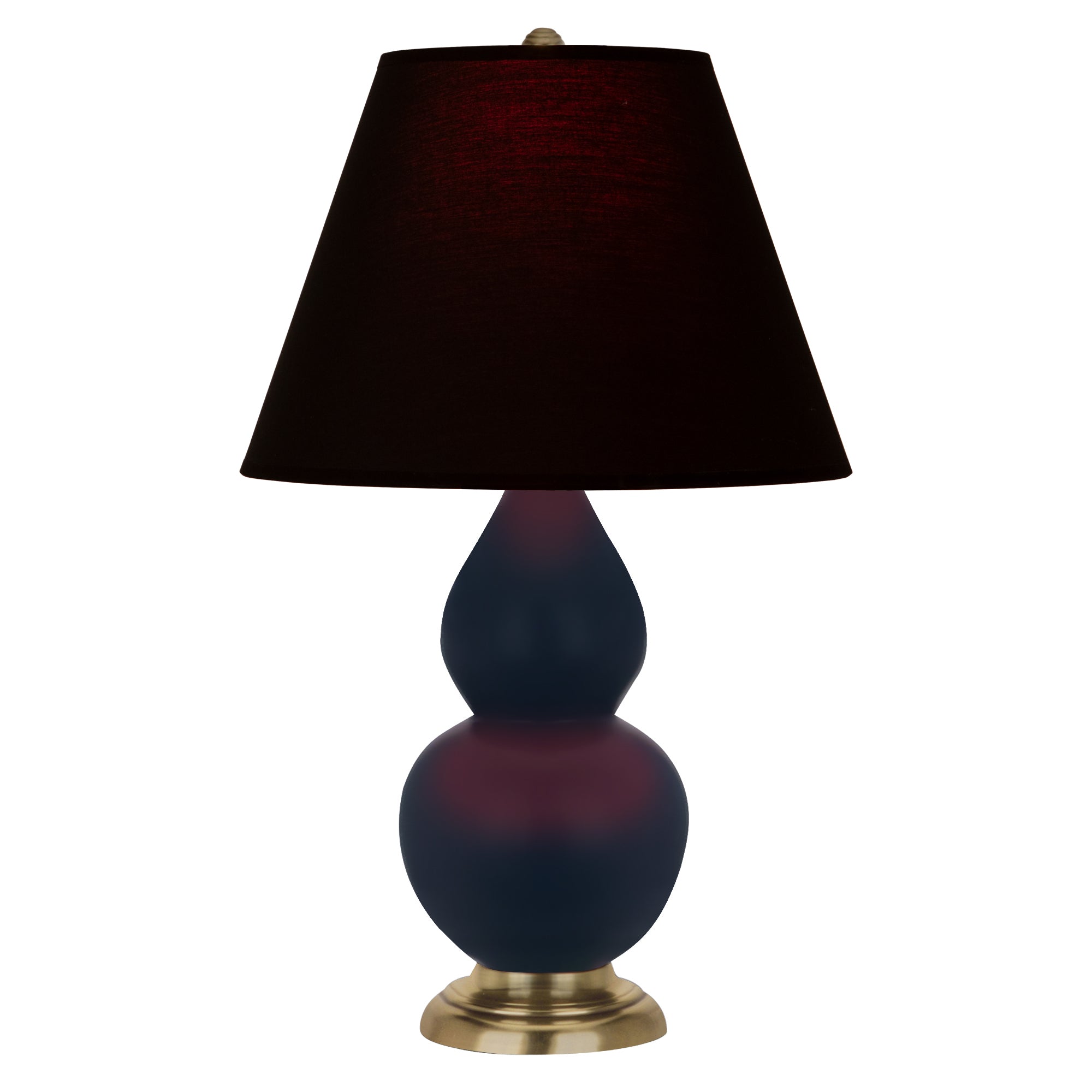 MMB50K | Matte Midnight Blue Small Double Gourd Accent Lamp