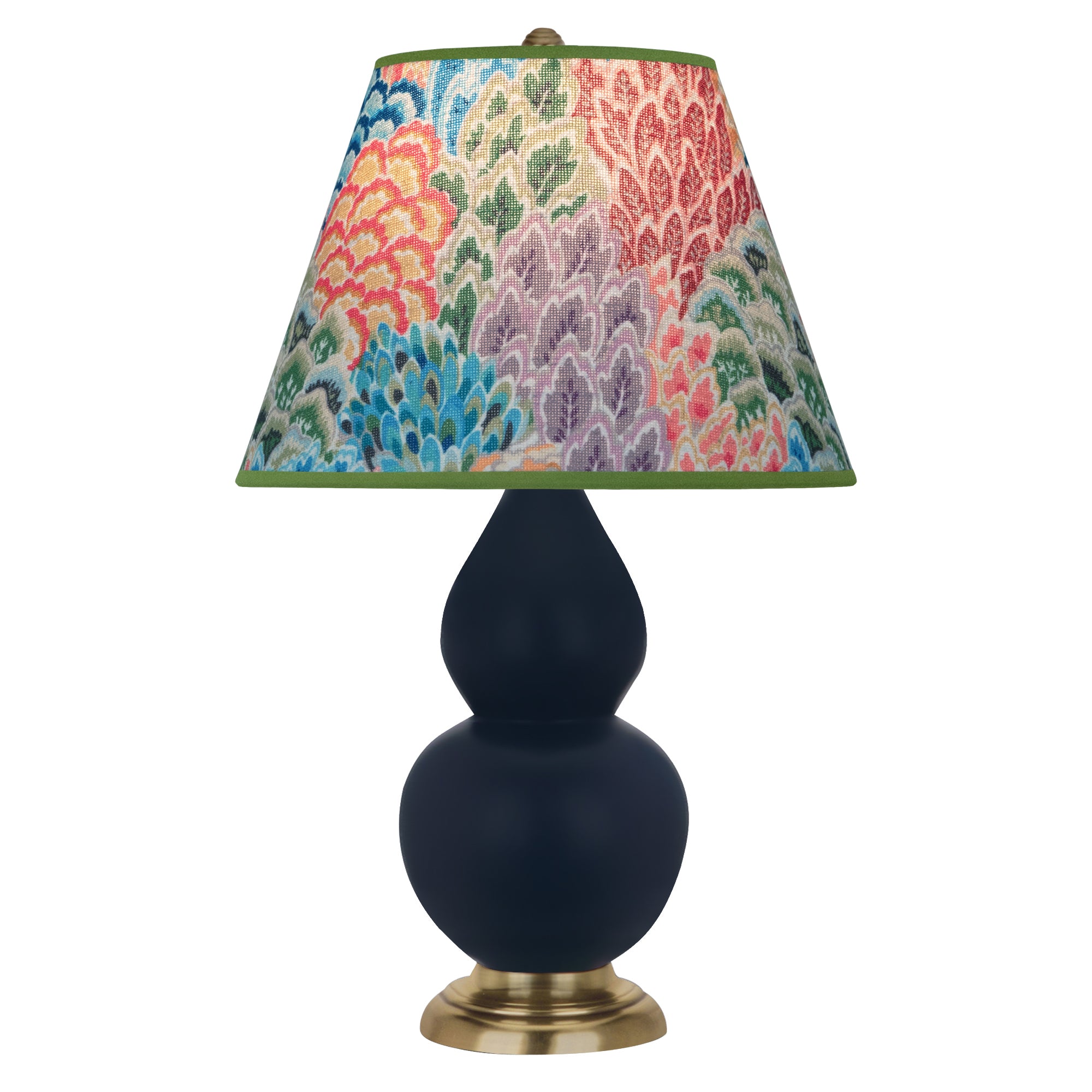 MMB50S | Matte Midnight Blue Small Double Gourd Accent Lamp