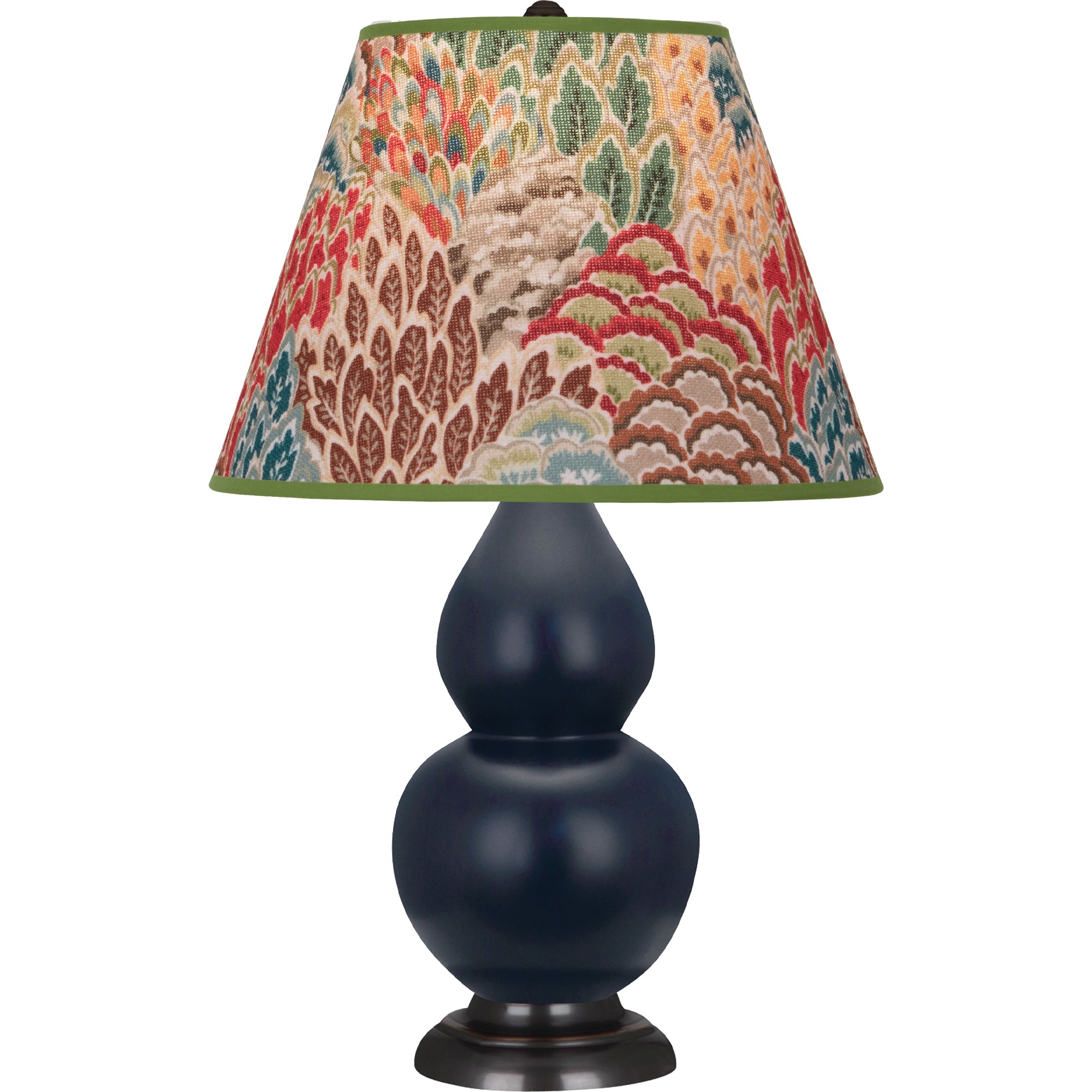 MMB51F | Matte Midnight Blue Small Double Gourd Accent Lamp