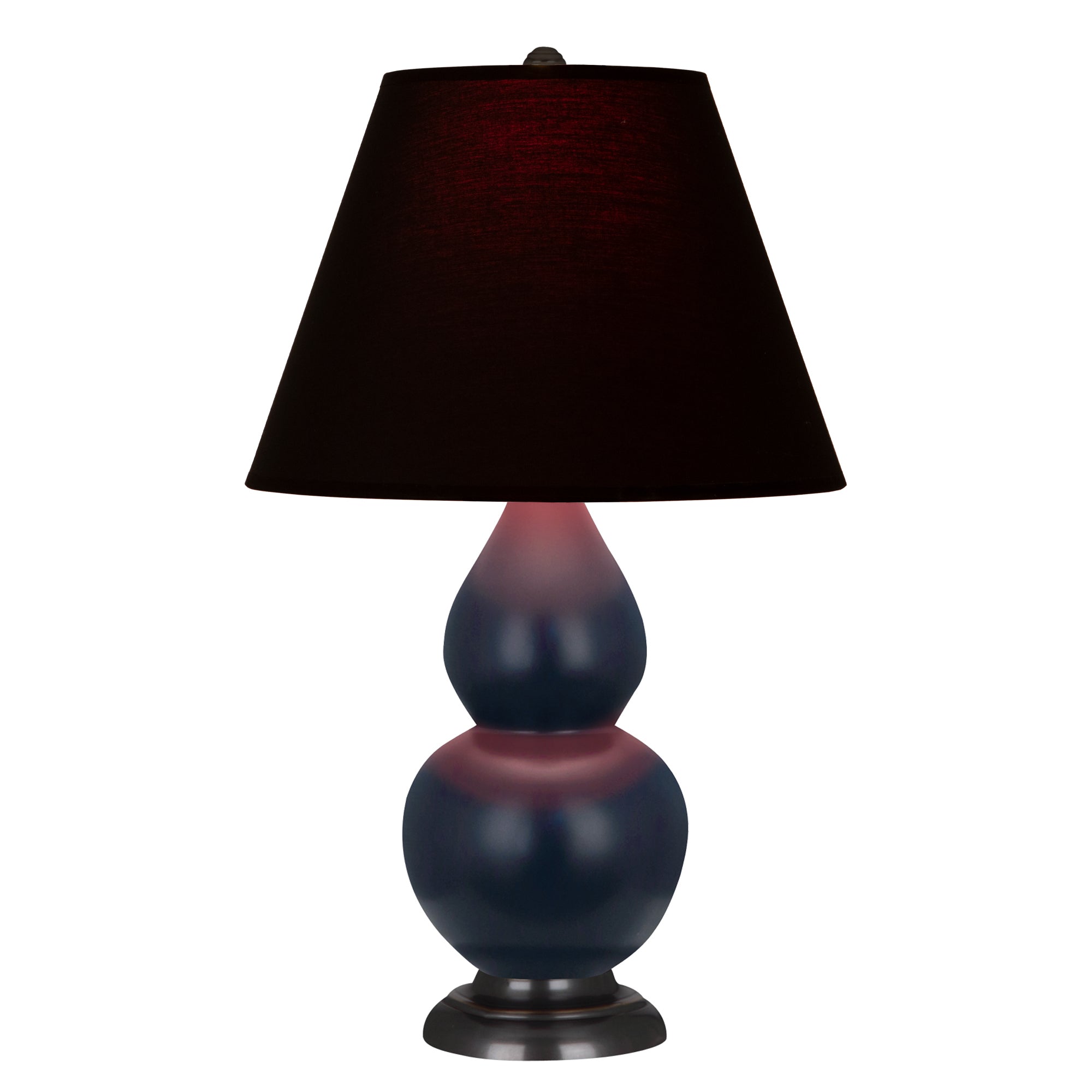 MMB51K | Matte Midnight Blue Small Double Gourd Accent Lamp