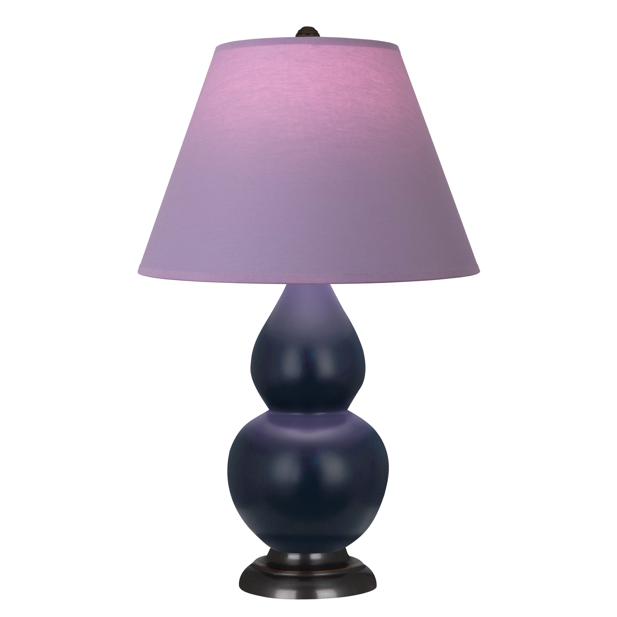 MMB51L | Matte Midnight Blue Small Double Gourd Accent Lamp