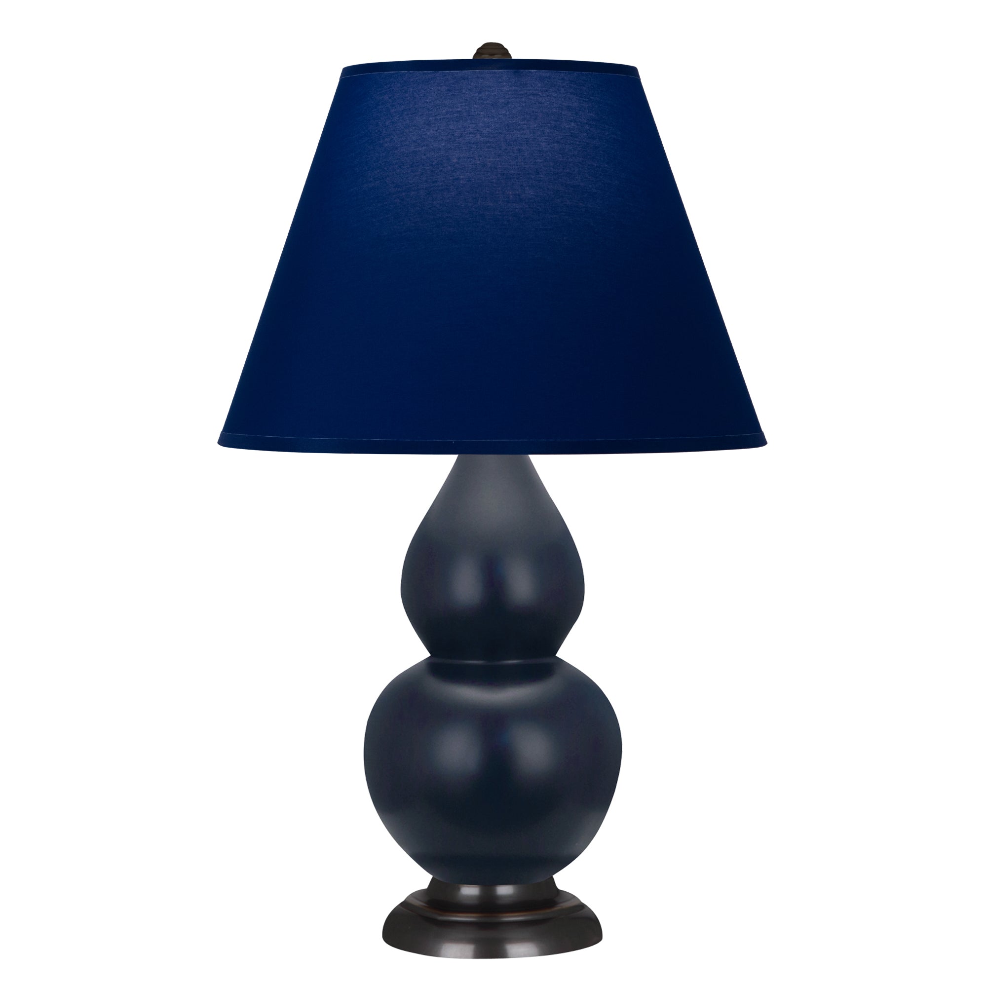MMB51N | Matte Midnight Blue Small Double Gourd Accent Lamp