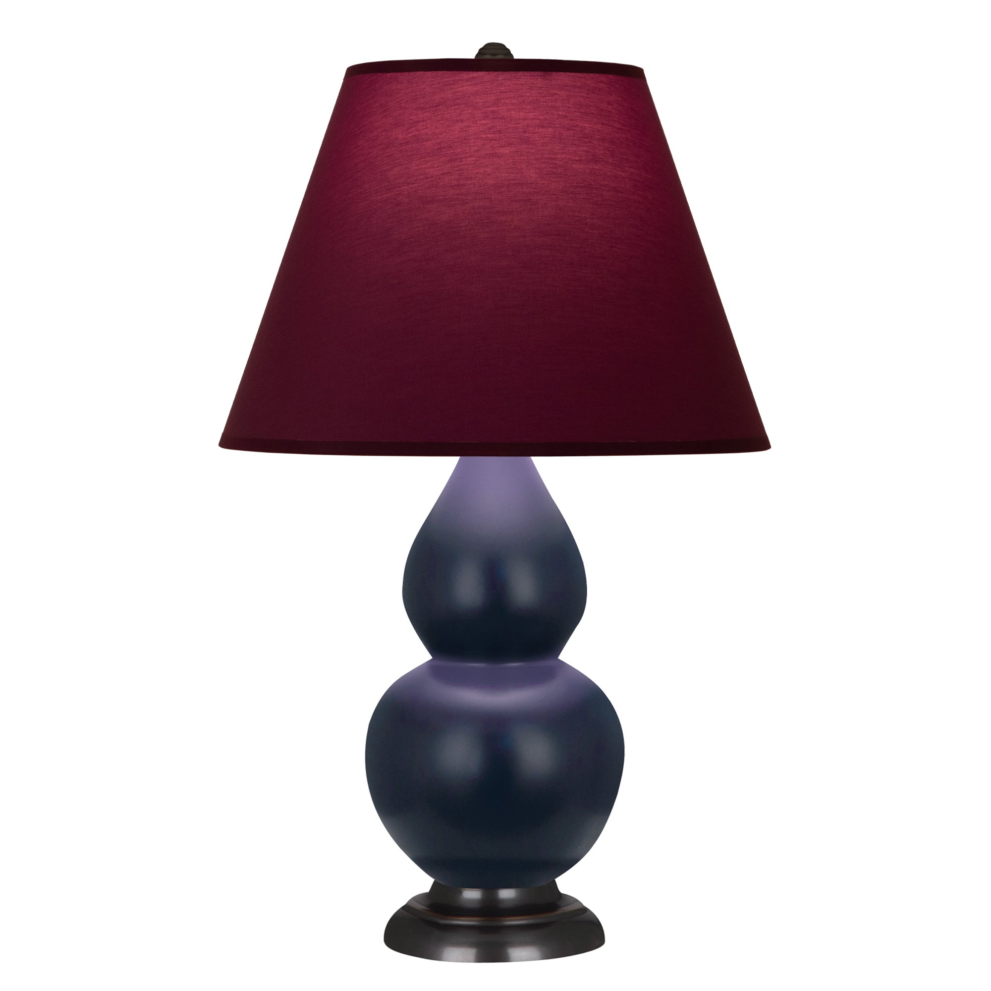 MMB51P | Matte Midnight Blue Small Double Gourd Accent Lamp