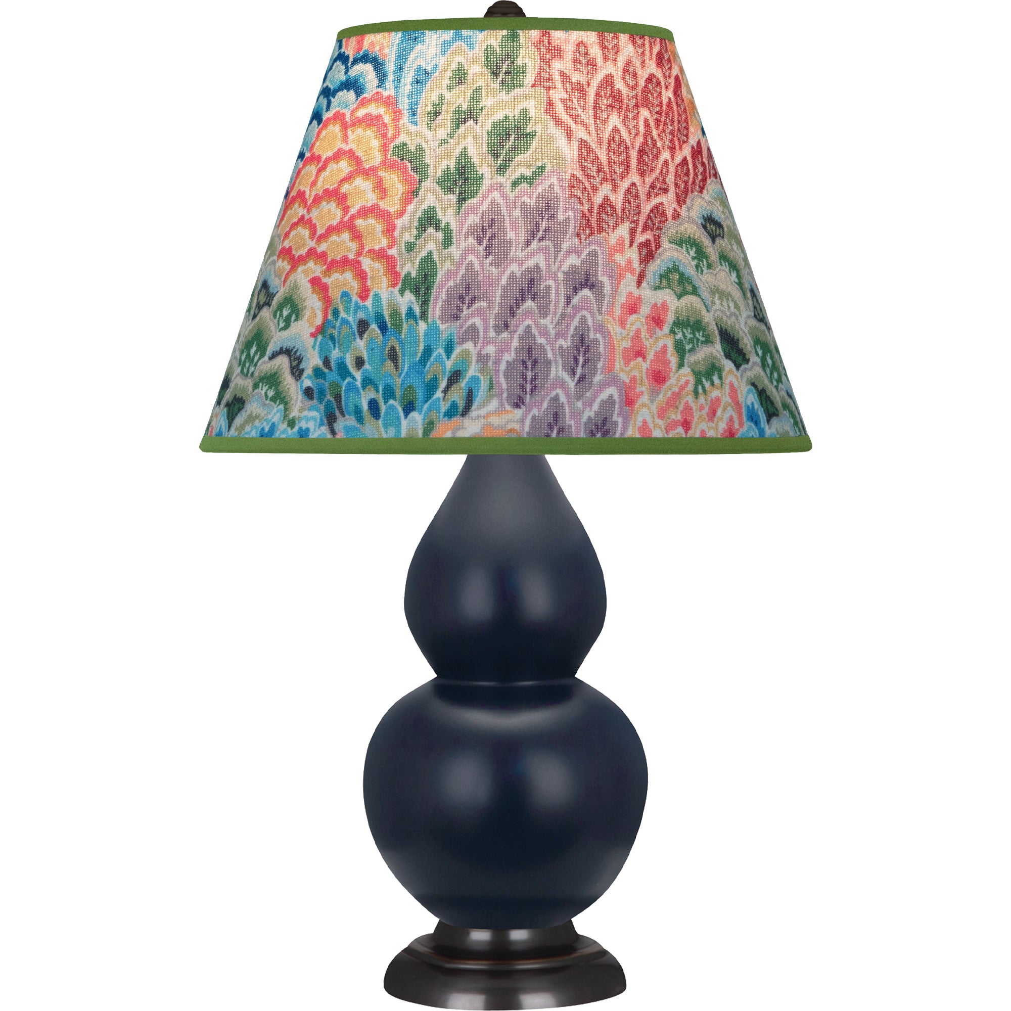 MMB51S | Matte Midnight Blue Small Double Gourd Accent Lamp