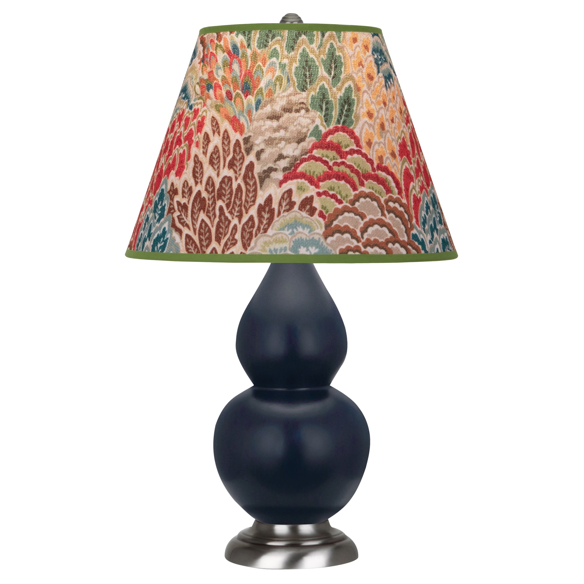 MMB52F | Matte Midnight Blue Small Double Gourd Accent Lamp