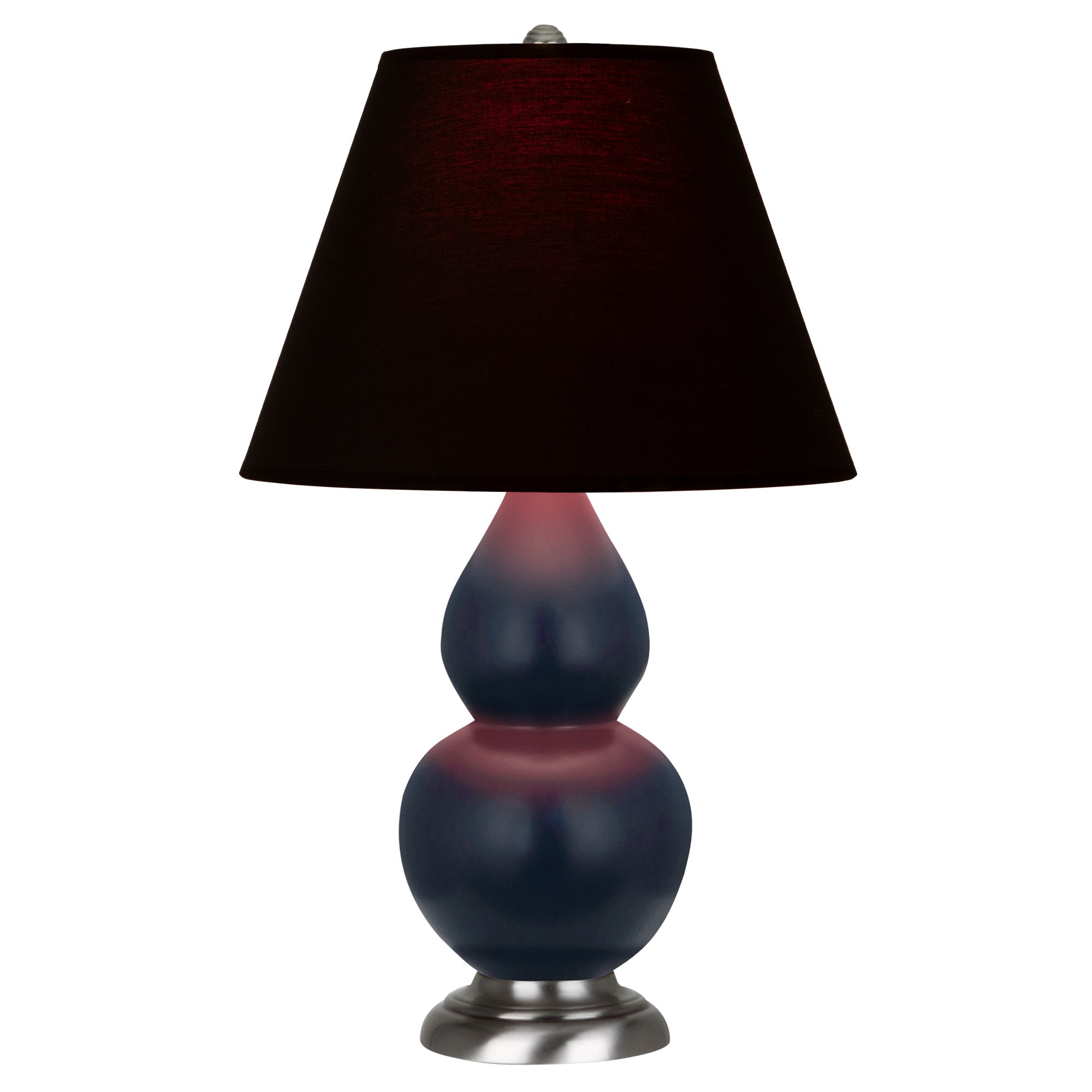 MMB52K | Matte Midnight Blue Small Double Gourd Accent Lamp