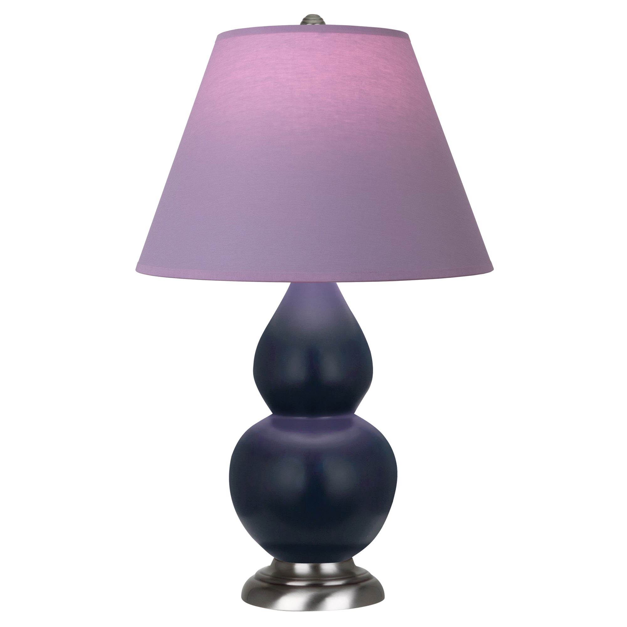 MMB52L | Matte Midnight Blue Small Double Gourd Accent Lamp