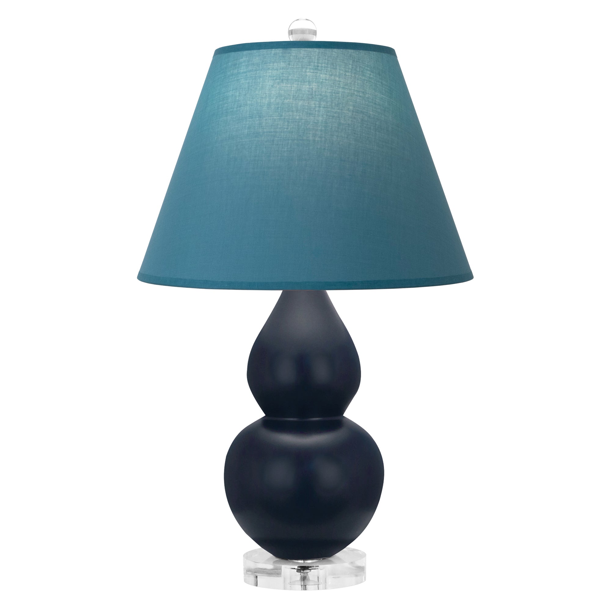 MMB53B | Matte Midnight Blue Small Double Gourd Accent Lamp