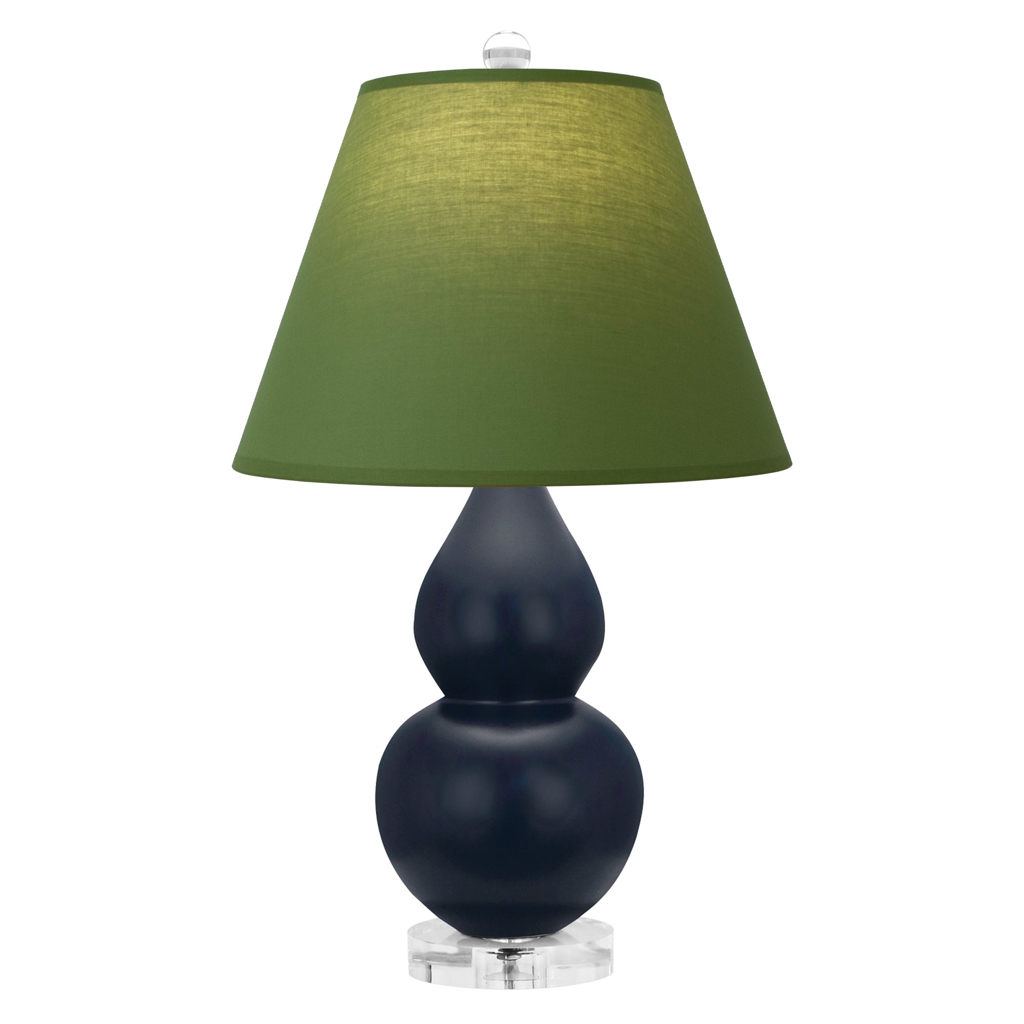 MMB53G | Matte Midnight Blue Small Double Gourd Accent Lamp