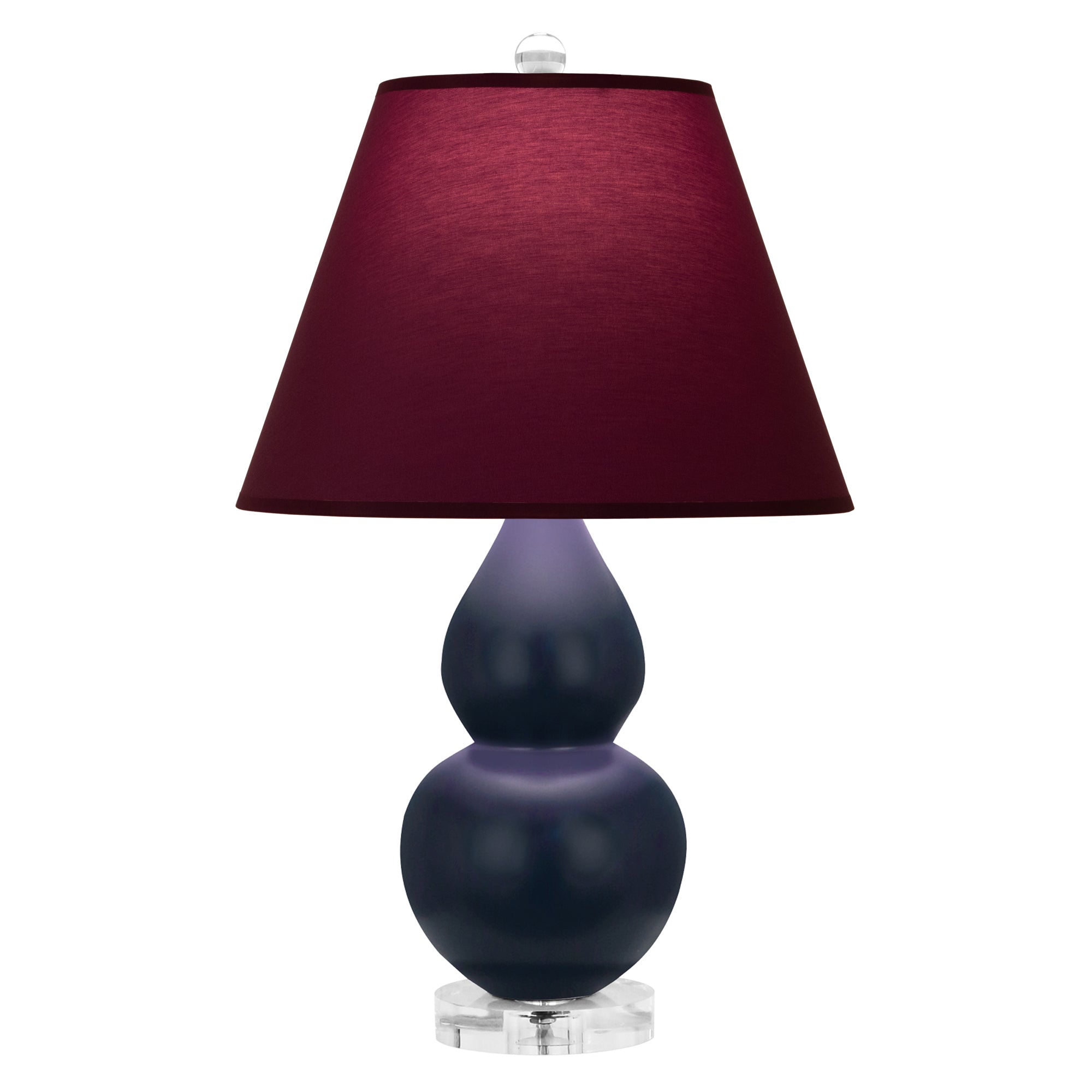 MMB53P | Matte Midnight Blue Small Double Gourd Accent Lamp