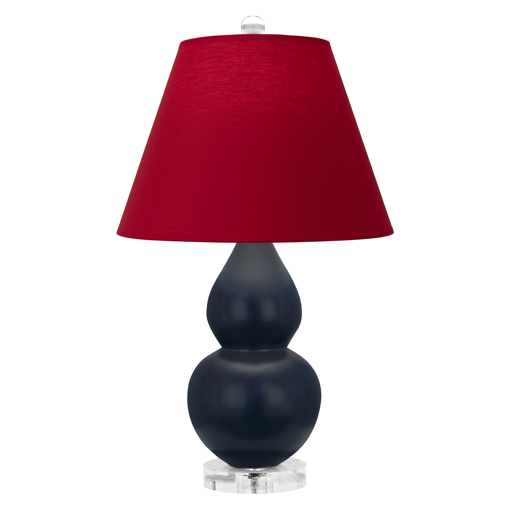 MMB53R | Matte Midnight Blue Small Double Gourd Accent Lamp