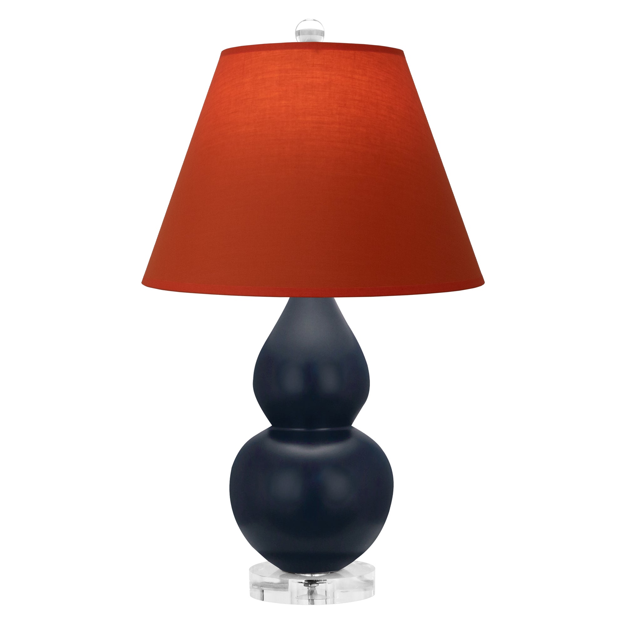 MMB53T | Matte Midnight Blue Small Double Gourd Accent Lamp