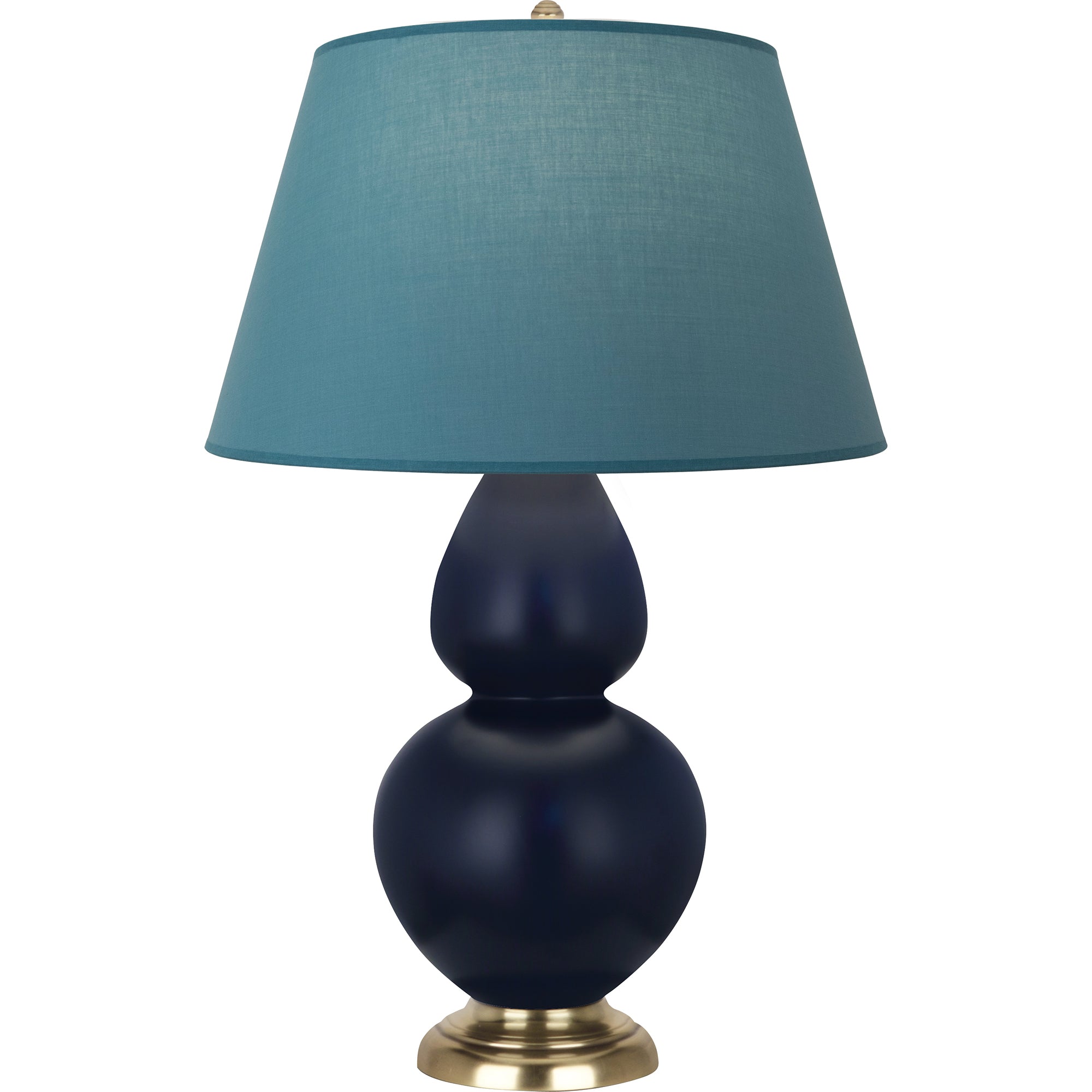 MMB55B | Matte Midnight Blue Double Gourd Table Lamp