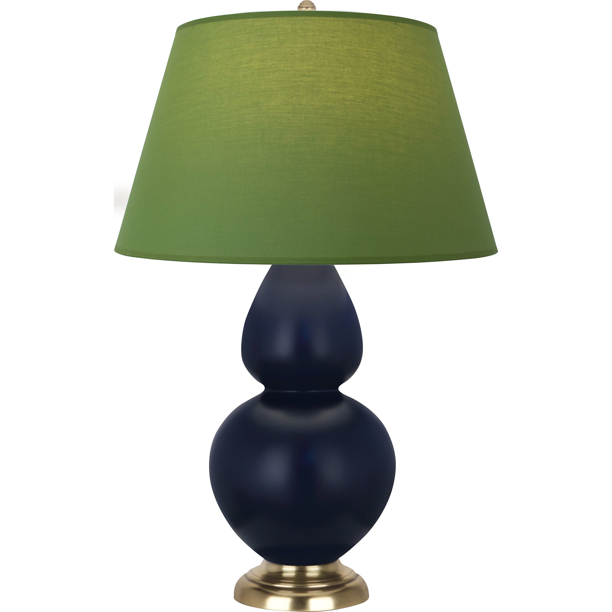 MMB55G | Matte Midnight Blue Double Gourd Table Lamp