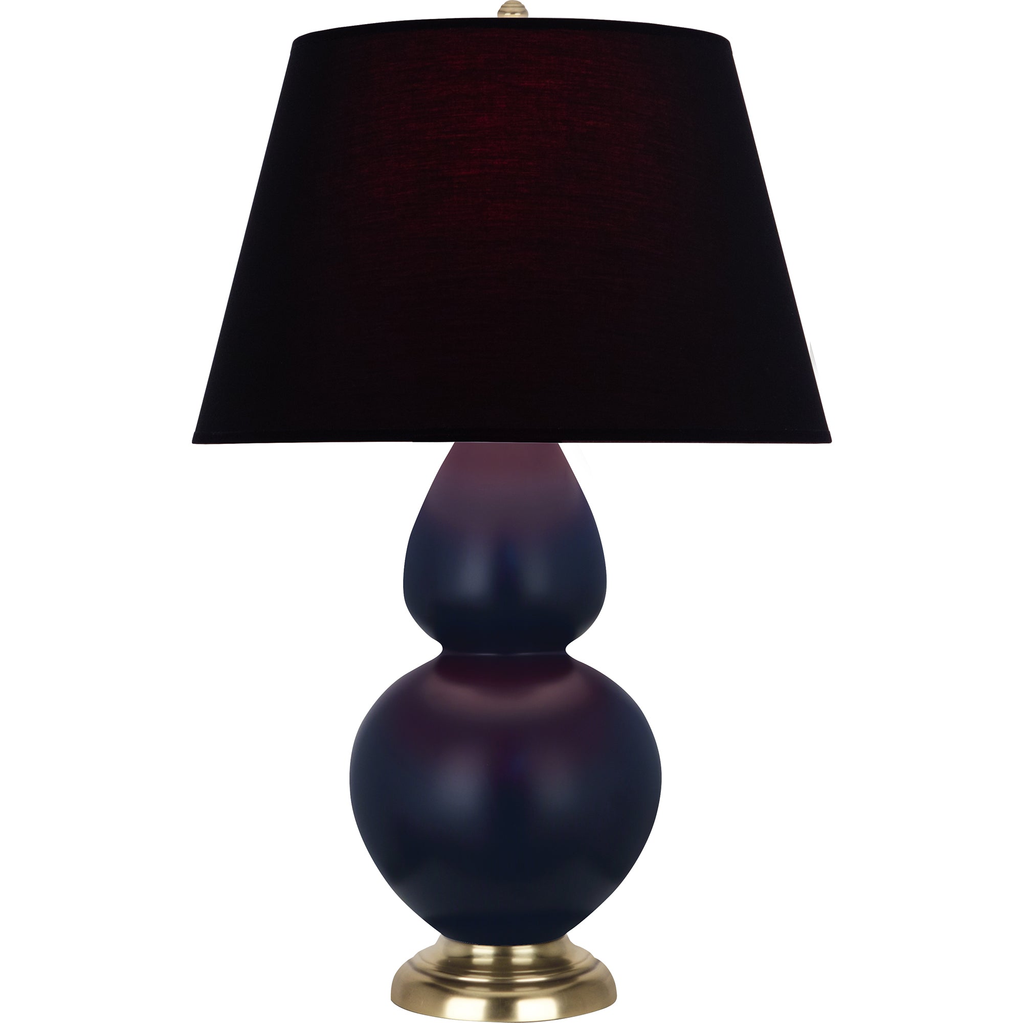 MMB55K | Matte Midnight Blue Double Gourd Table Lamp