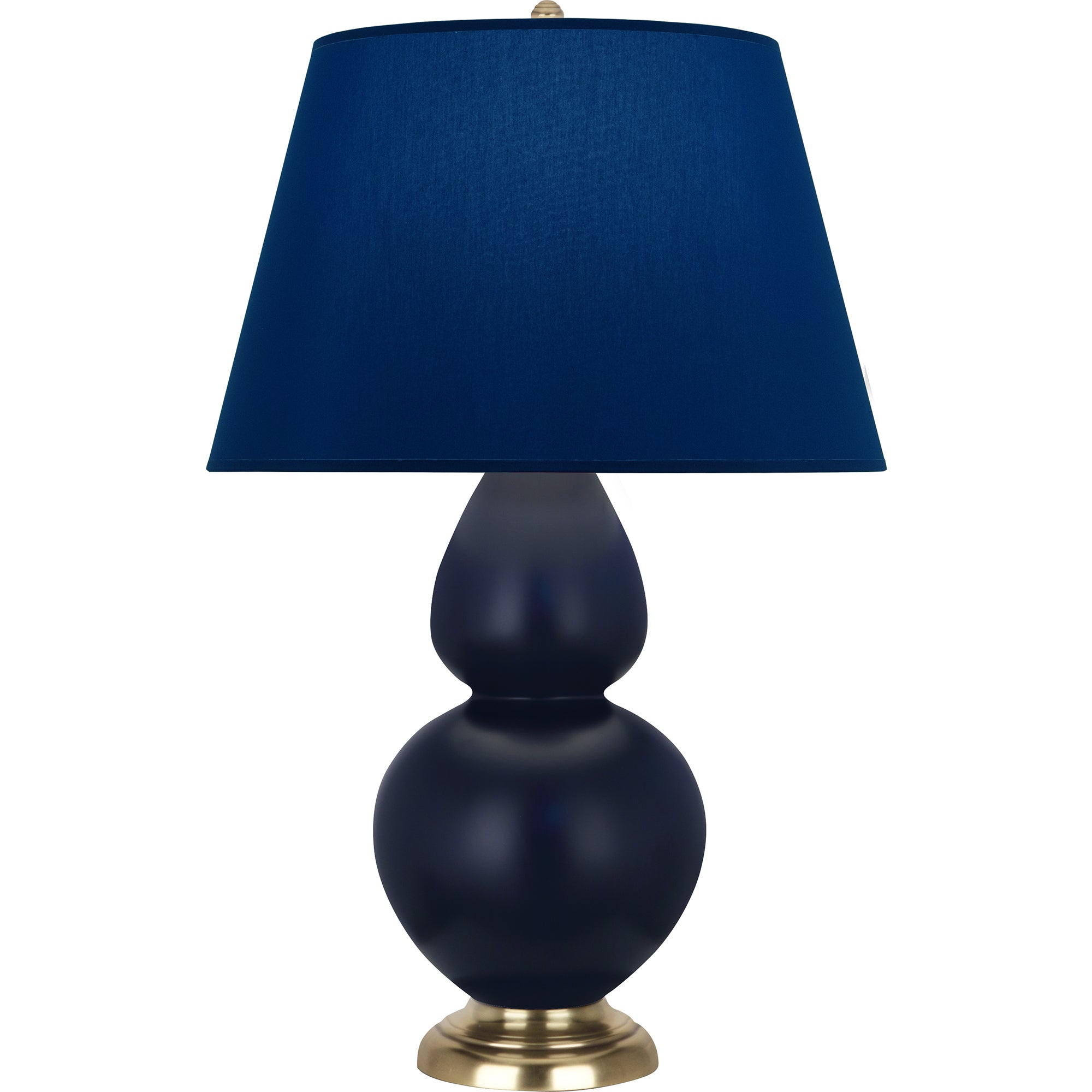 MMB55N | Matte Midnight Blue Double Gourd Table Lamp