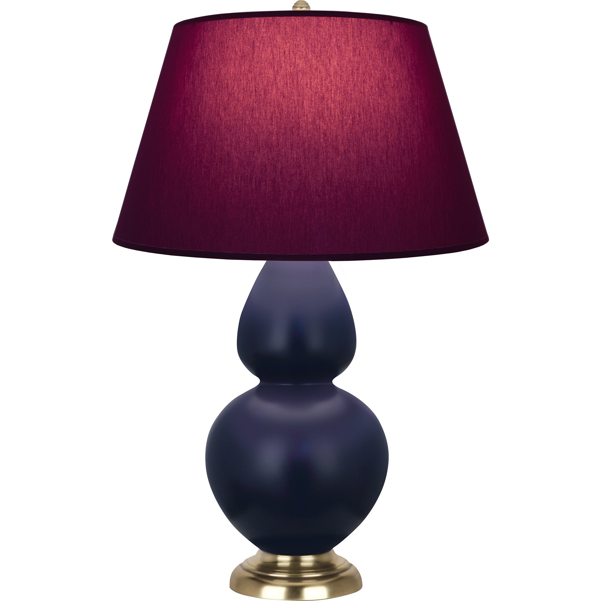 MMB55P | Matte Midnight Blue Double Gourd Table Lamp