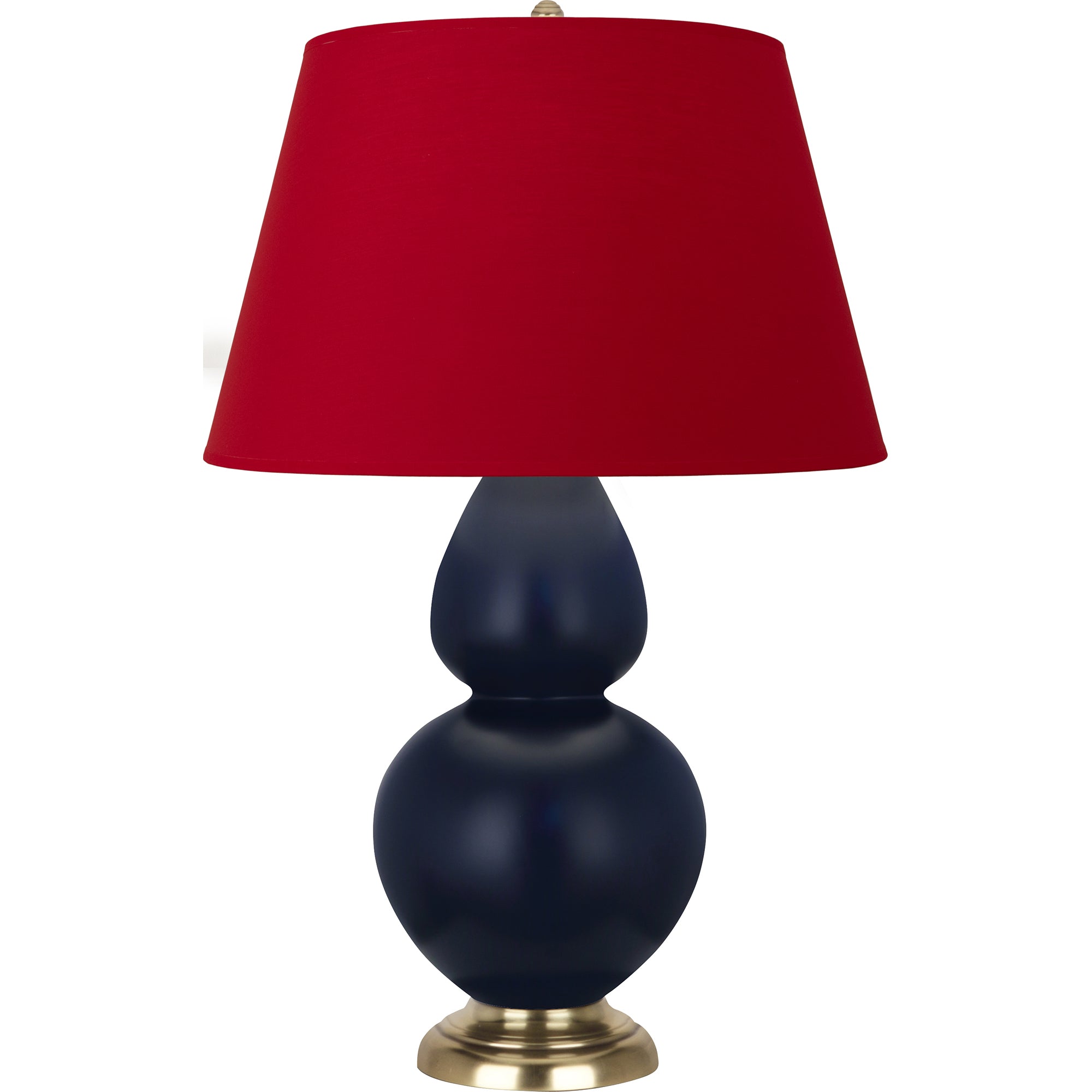 MMB55R | Matte Midnight Blue Double Gourd Table Lamp