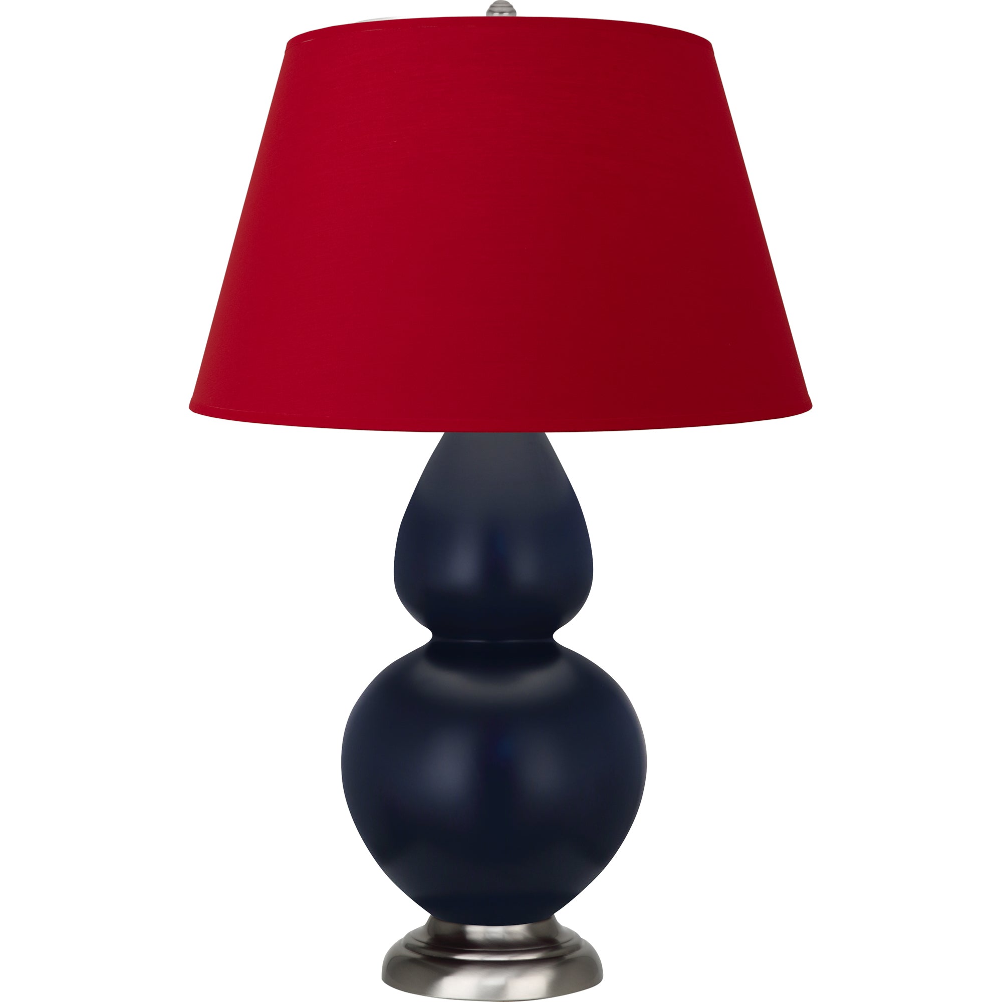 MMB59R | Matte Midnight Blue Double Gourd Table Lamp