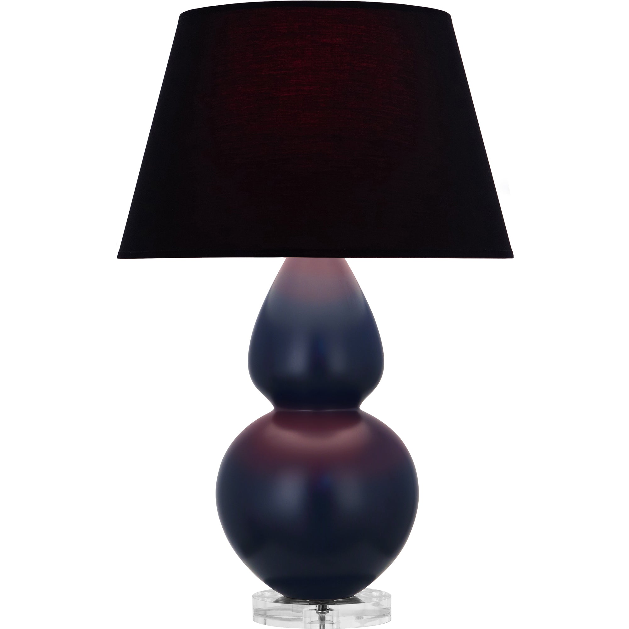 MMB62K | Matte Midnight Blue Double Gourd Table Lamp