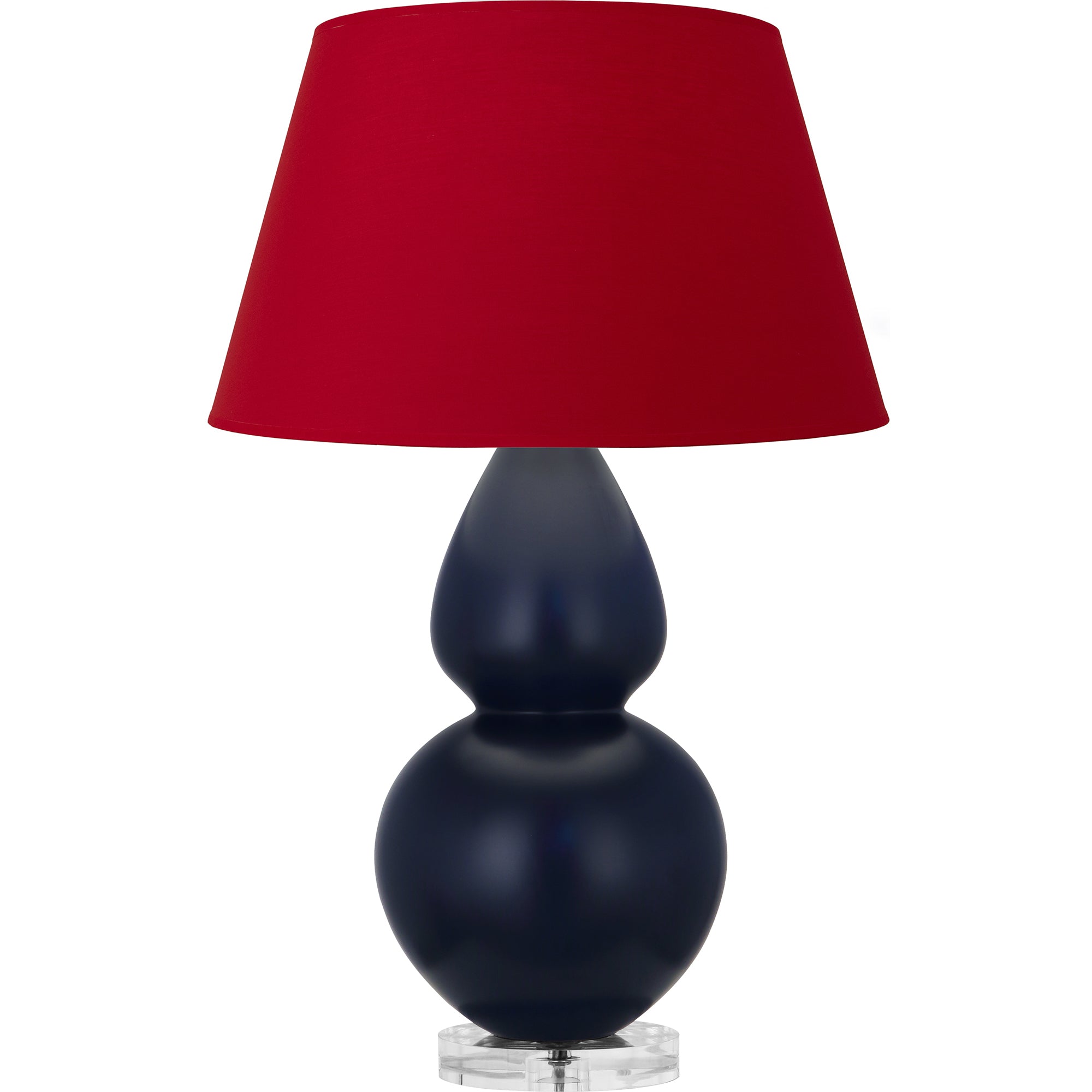 MMB62R | Matte Midnight Blue Double Gourd Table Lamp