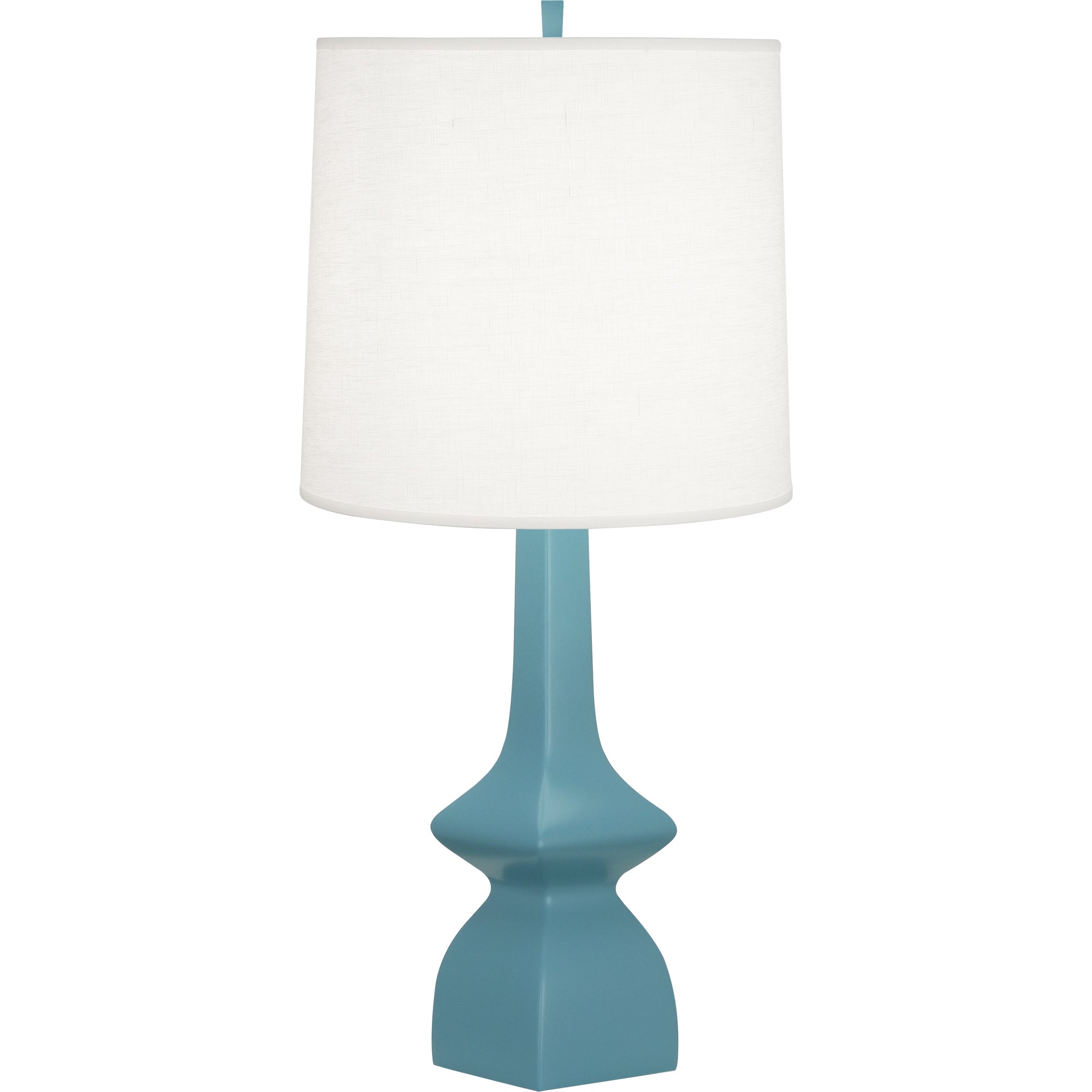 MOB10 | Matte Steel Blue Jasmine Table Lamp