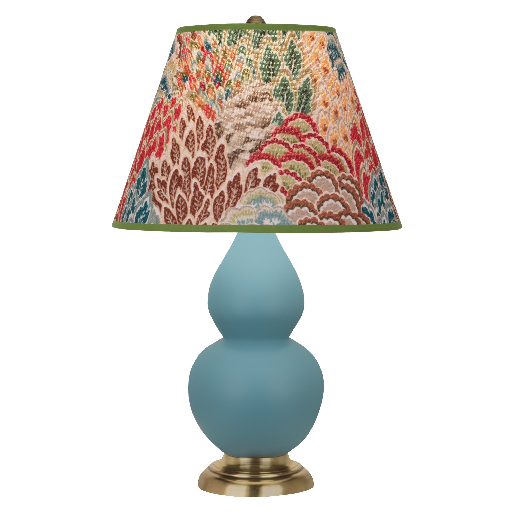 MOB50F | Matte Steel Blue Small Double Gourd Accent Lamp