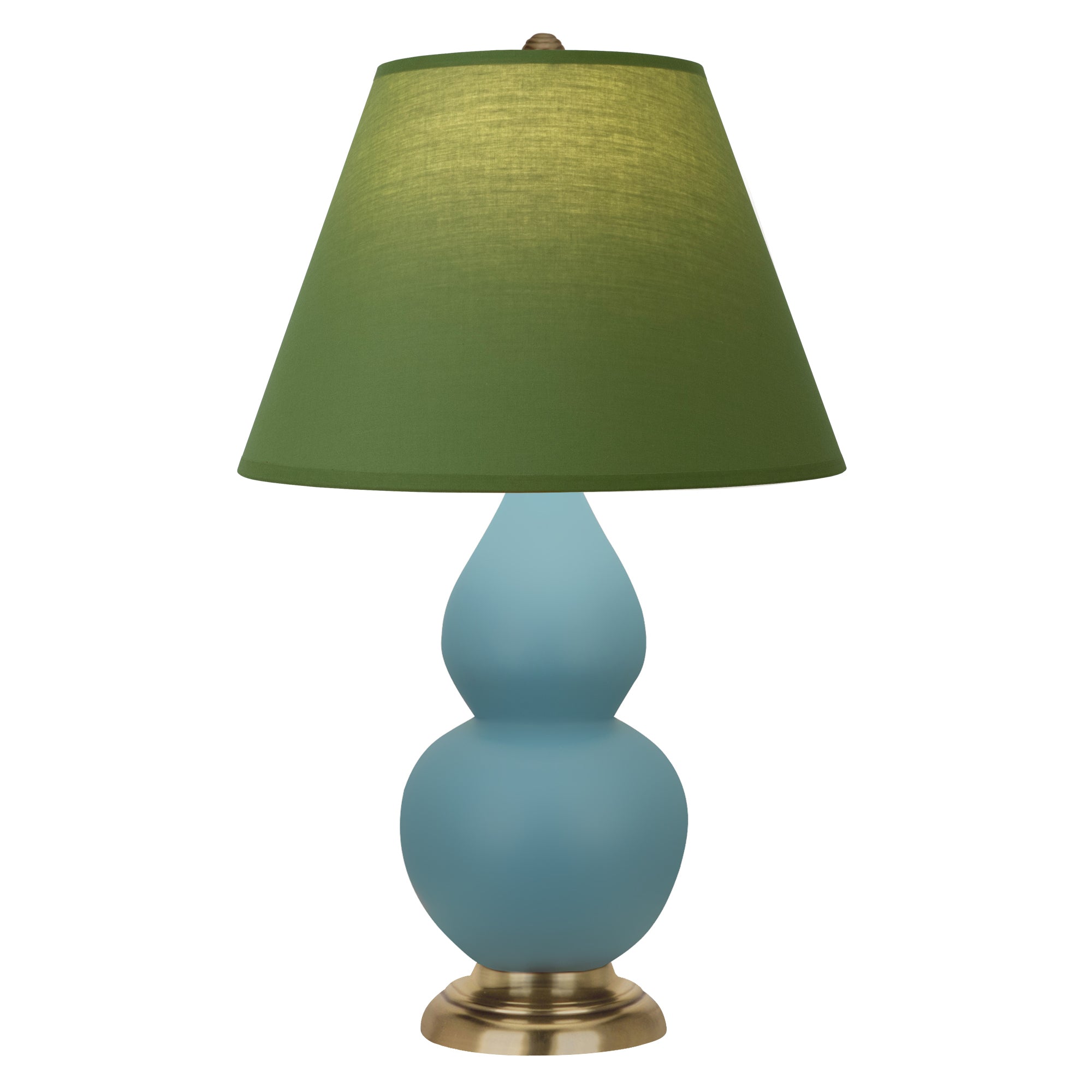MOB50G | Matte Steel Blue Small Double Gourd Accent Lamp