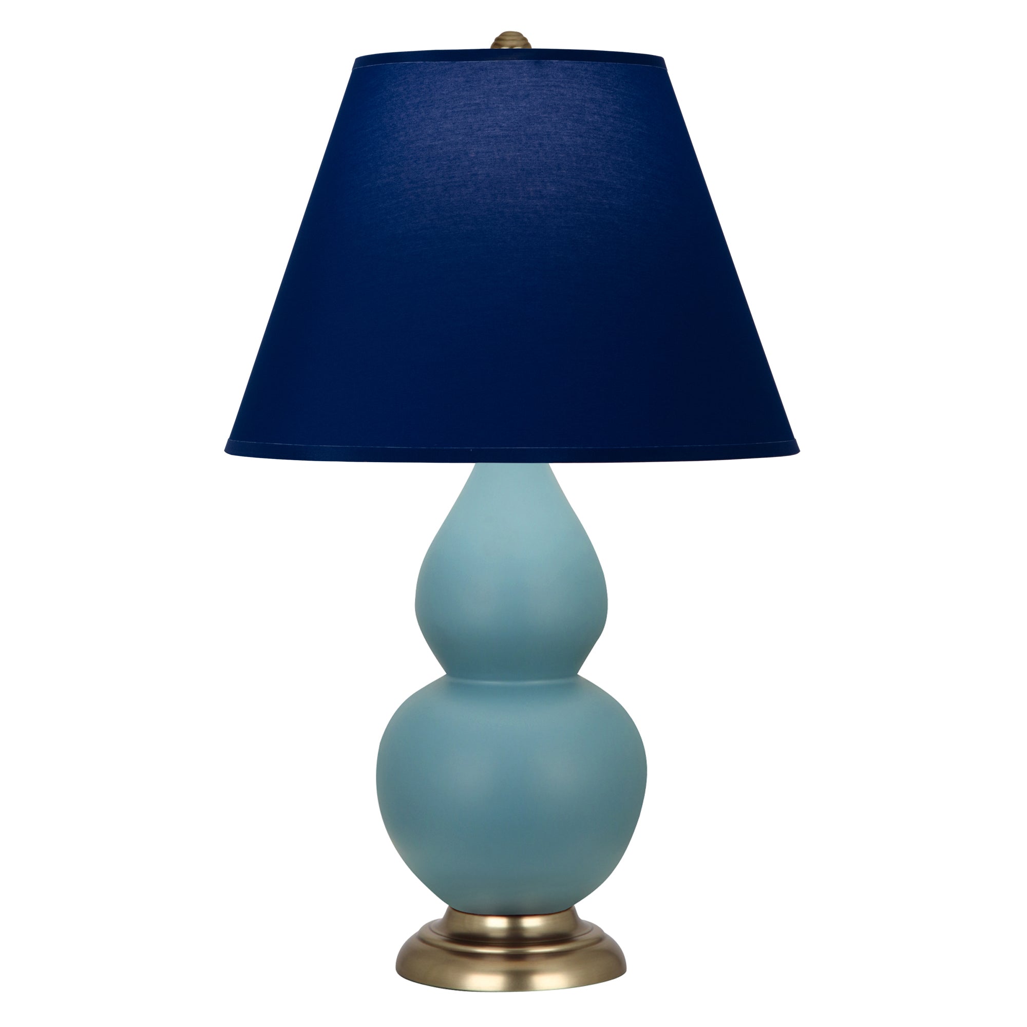 MOB50N | Matte Steel Blue Small Double Gourd Accent Lamp