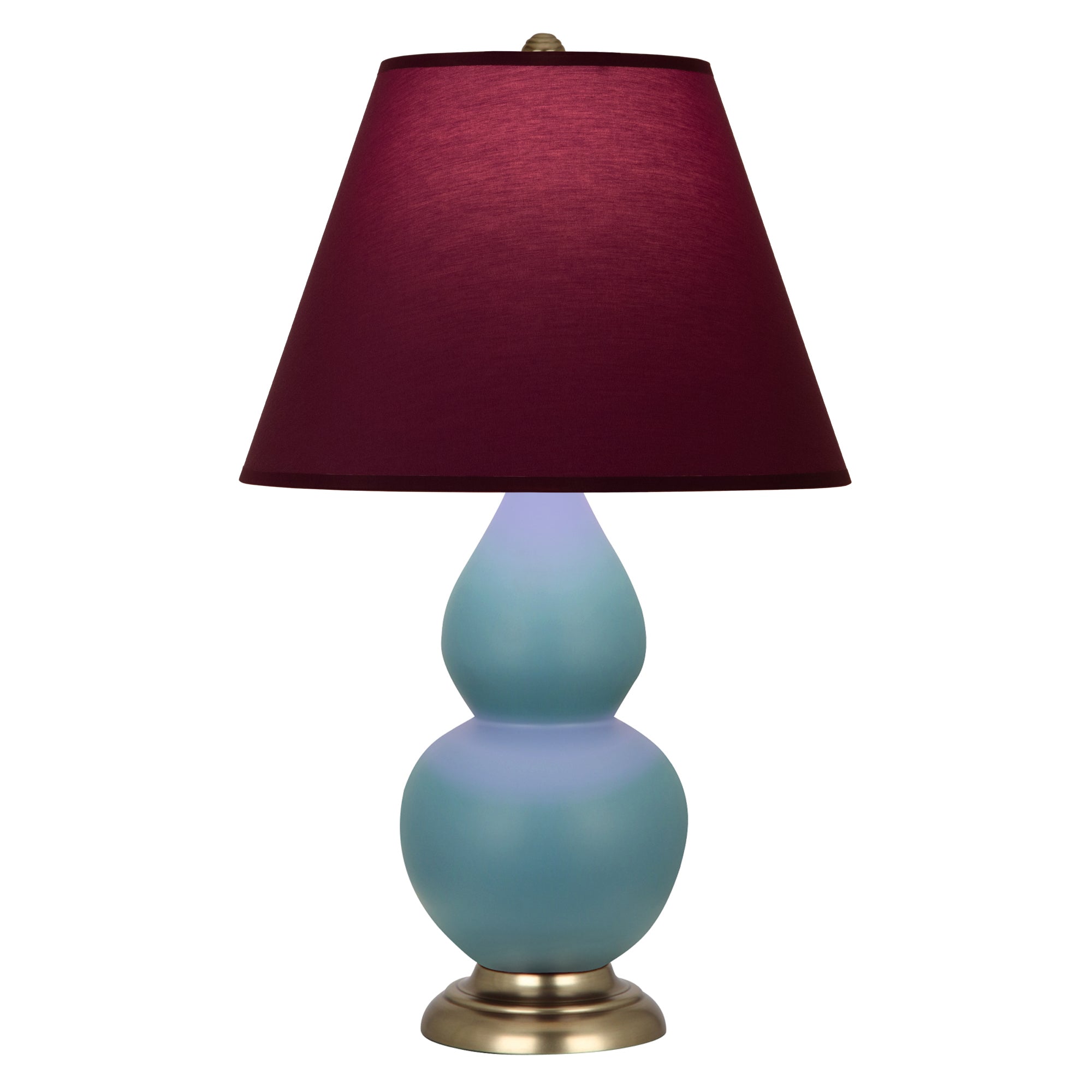 MOB50P | Matte Steel Blue Small Double Gourd Accent Lamp