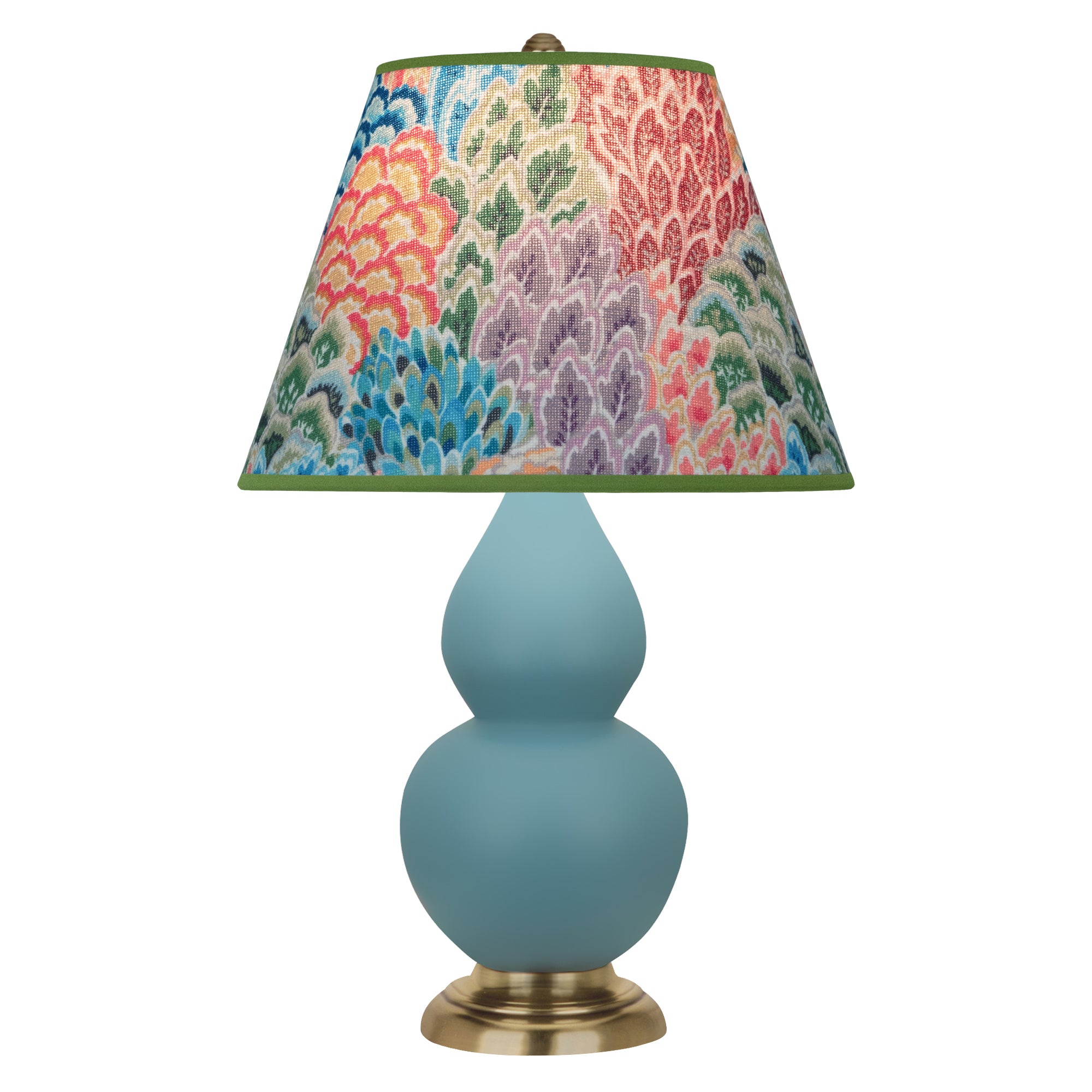 MOB50S | Matte Steel Blue Small Double Gourd Accent Lamp