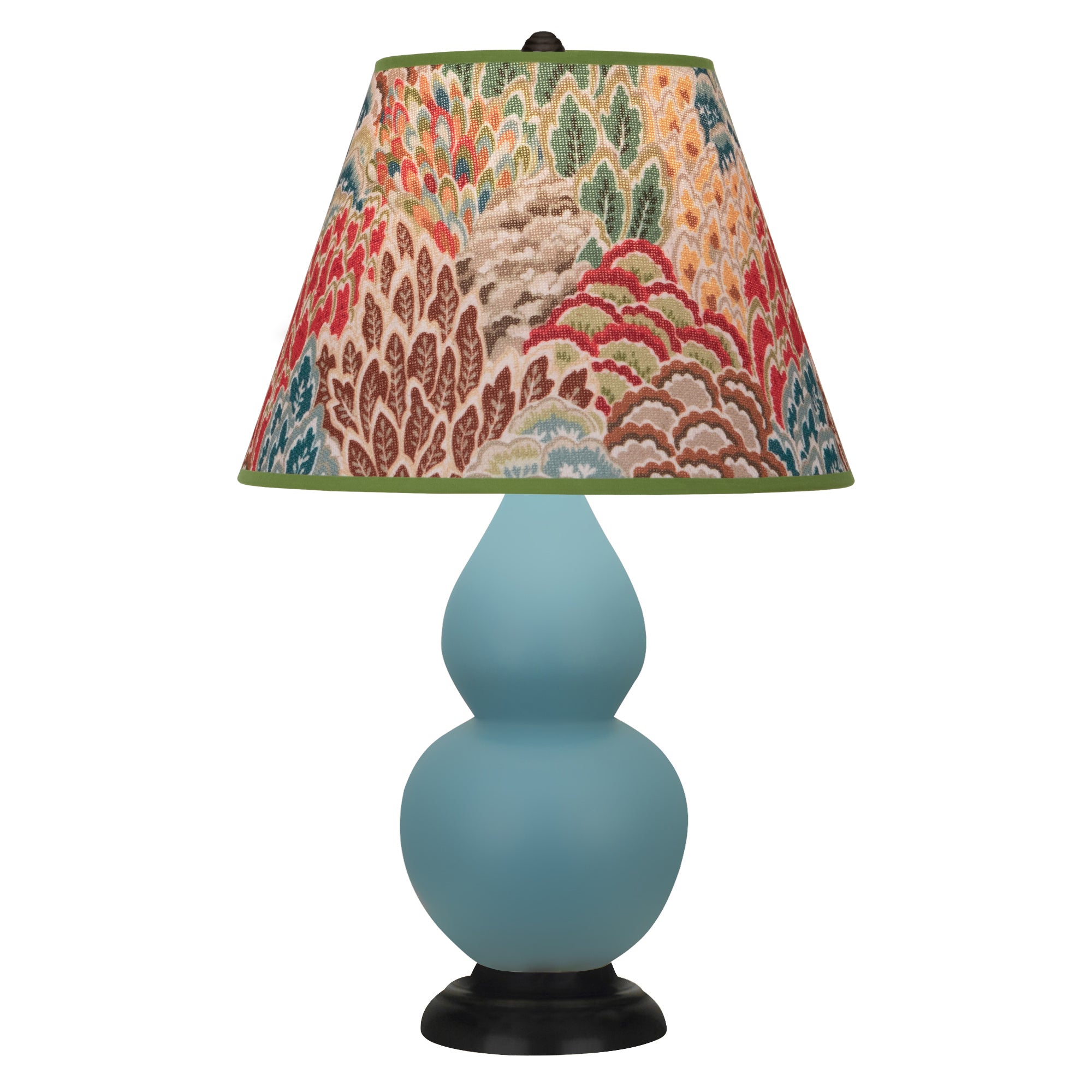 MOB51F | Matte Steel Blue Small Double Gourd Accent Lamp