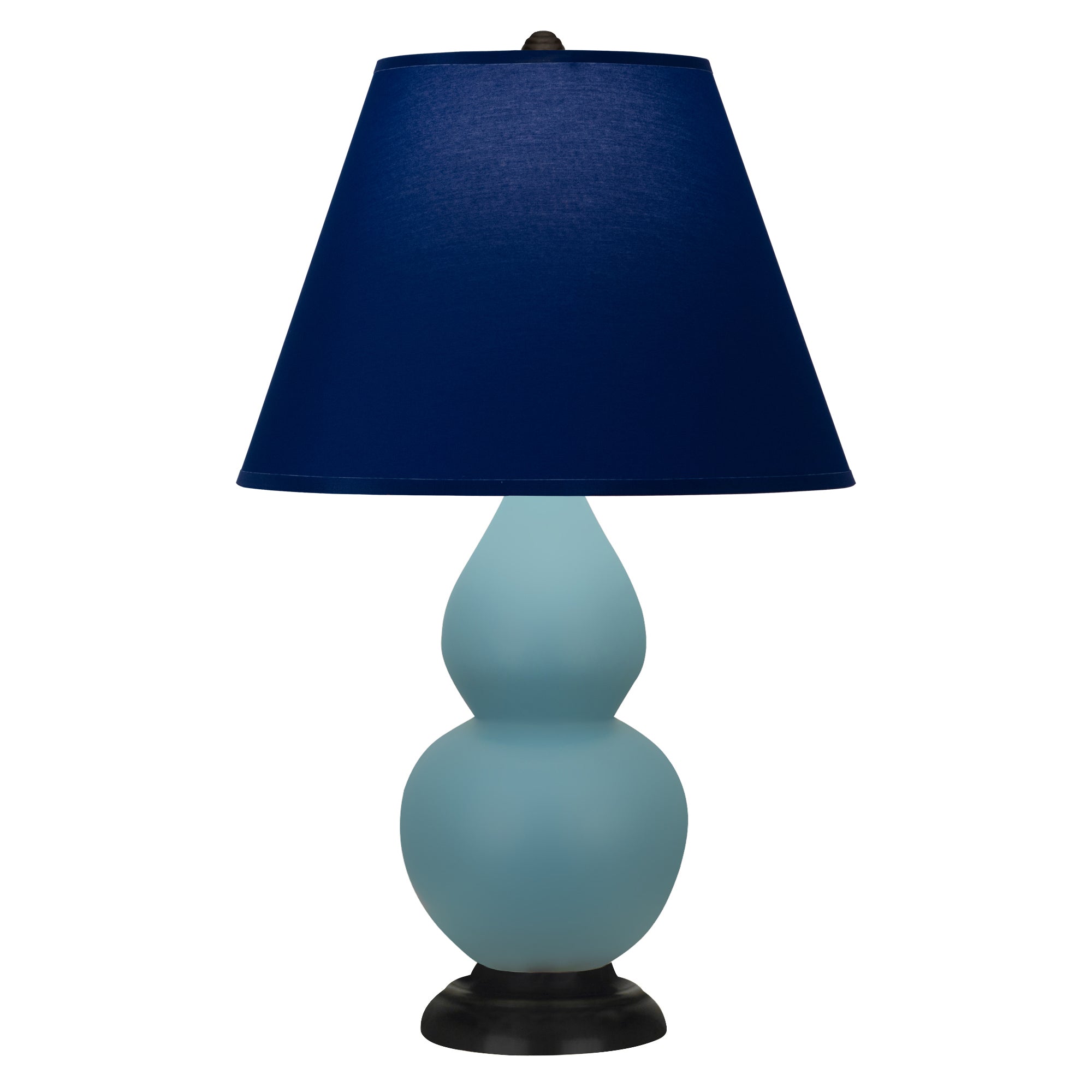 MOB51N | Matte Steel Blue Small Double Gourd Accent Lamp