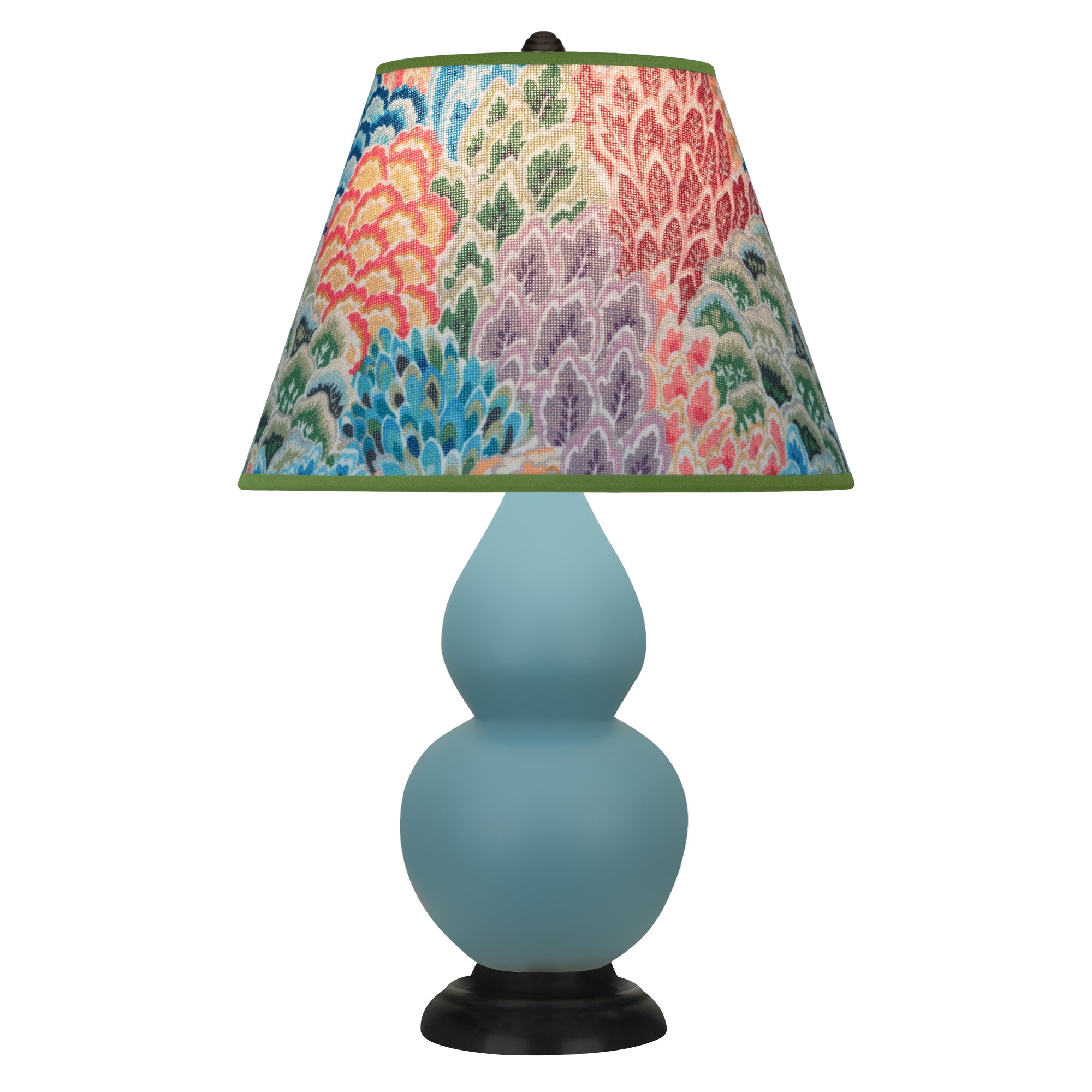 MOB51S | Matte Steel Blue Small Double Gourd Accent Lamp