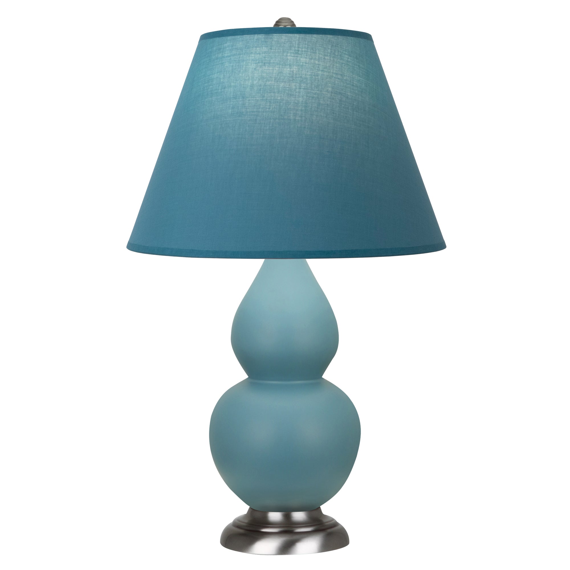 MOB52B | Matte Steel Blue Small Double Gourd Accent Lamp