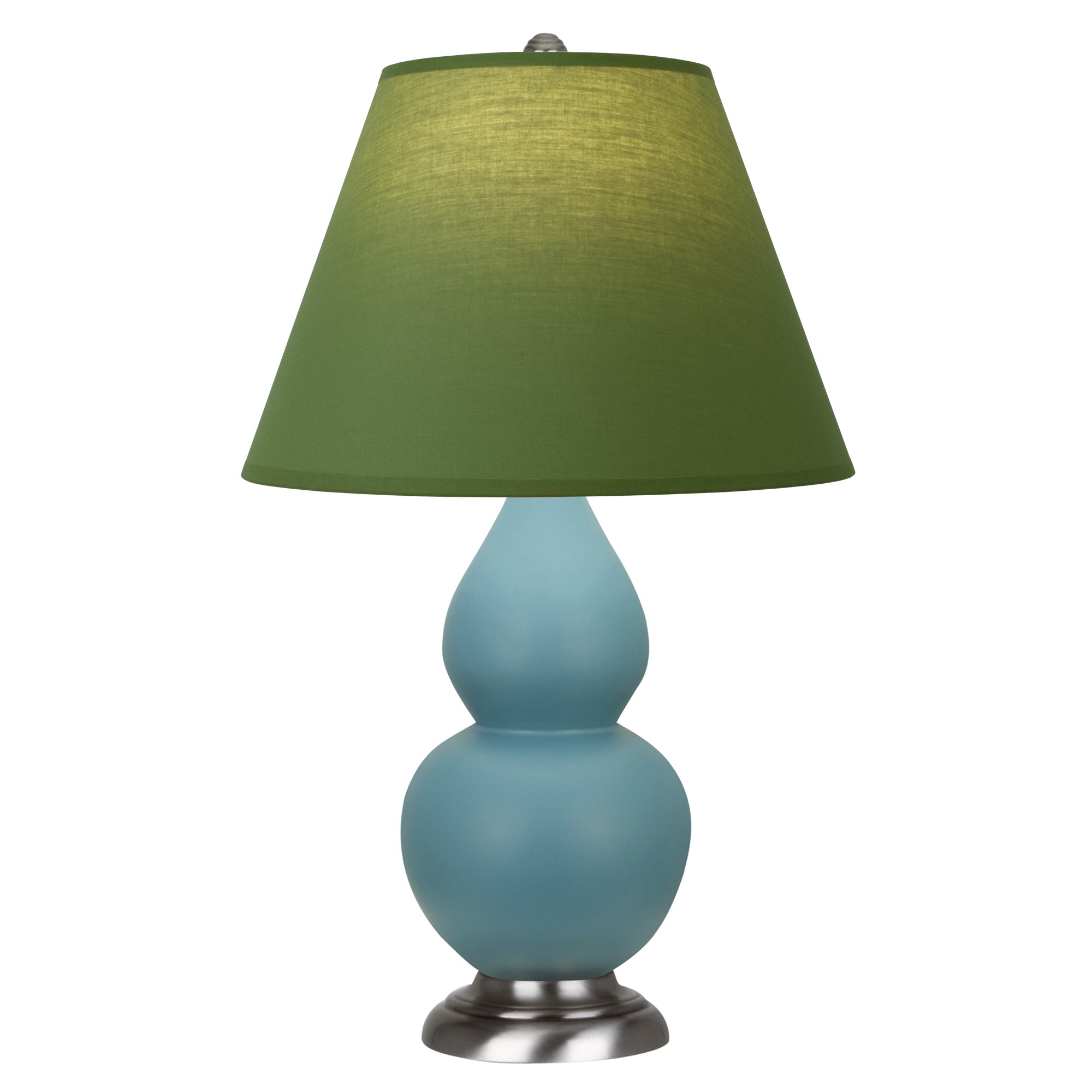 MOB52G | Matte Steel Blue Small Double Gourd Accent Lamp