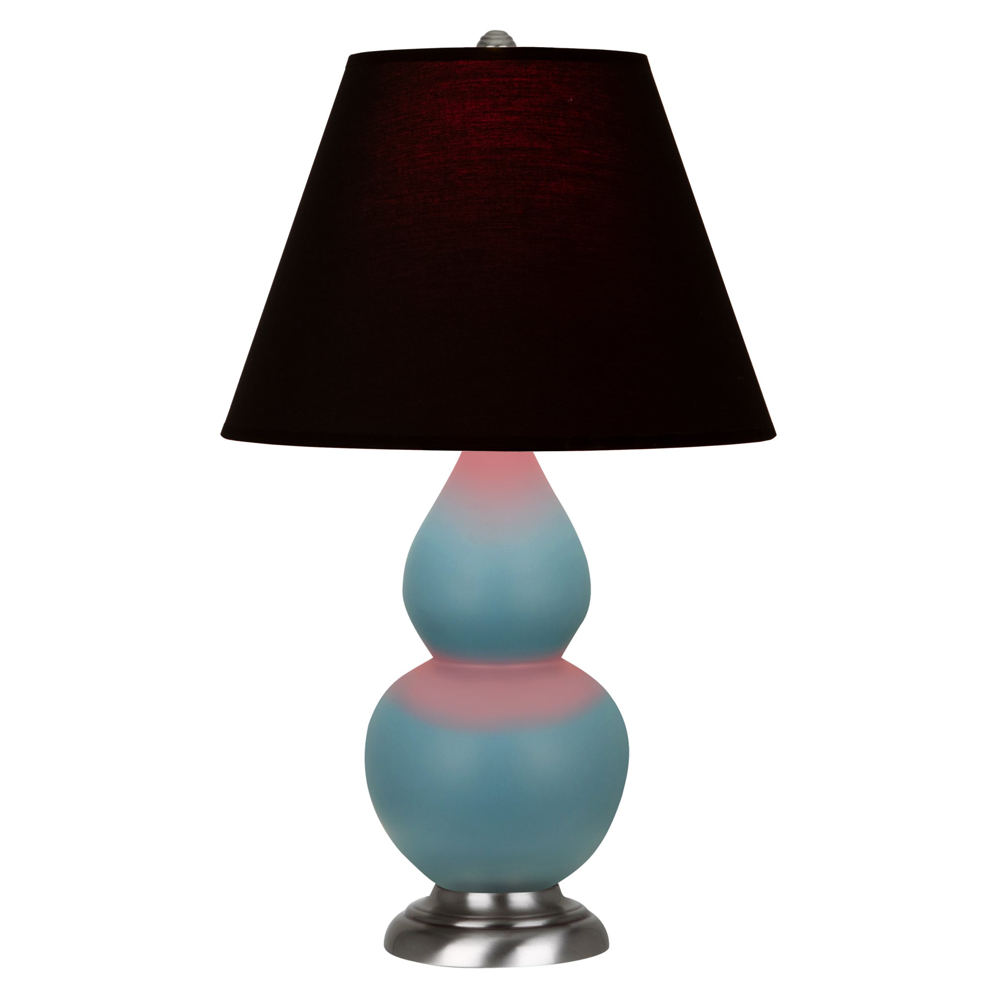 MOB52K | Matte Steel Blue Small Double Gourd Accent Lamp