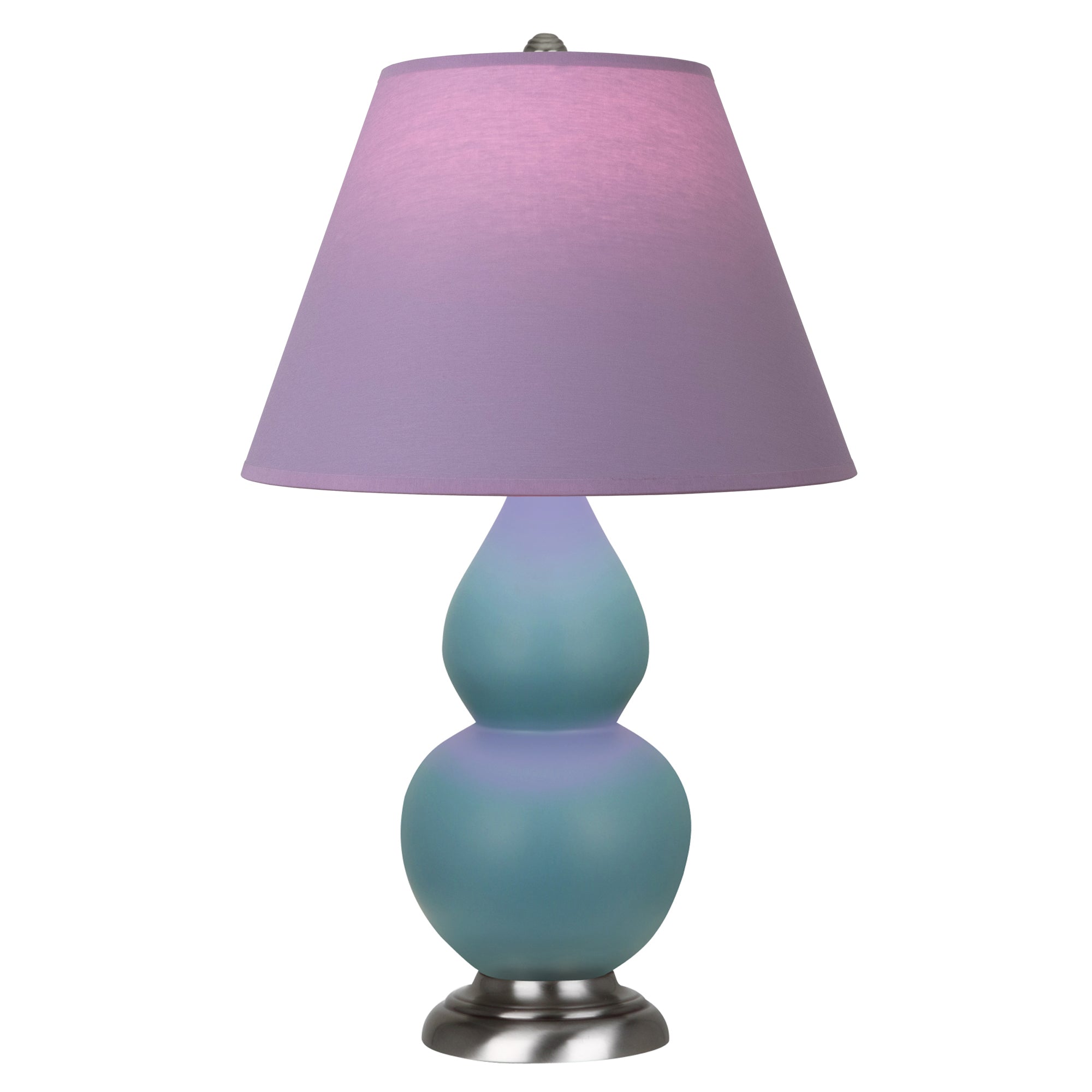 MOB52L | Matte Steel Blue Small Double Gourd Accent Lamp